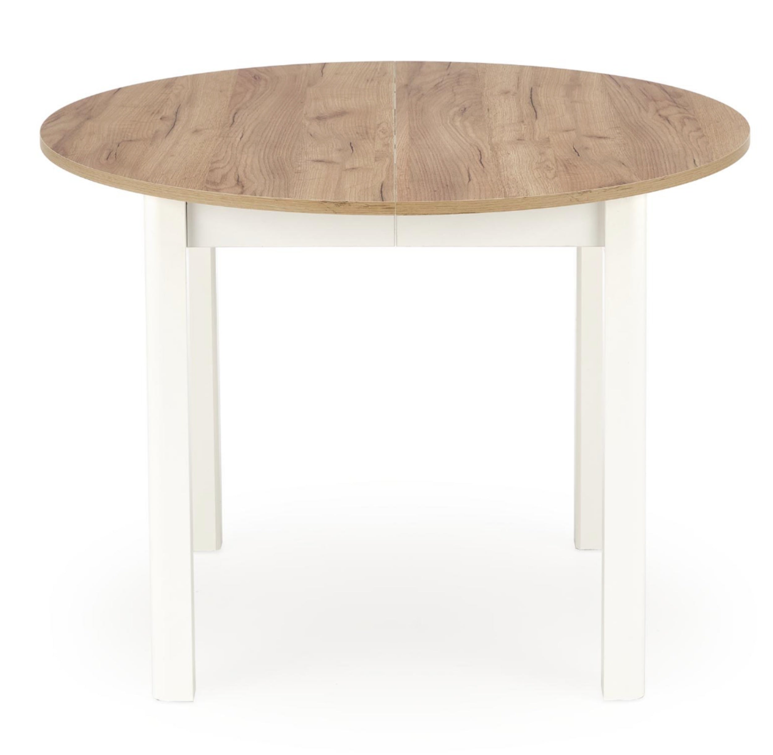Stół rozkładany Nelloom 102-142x102 dąb craft/ biały