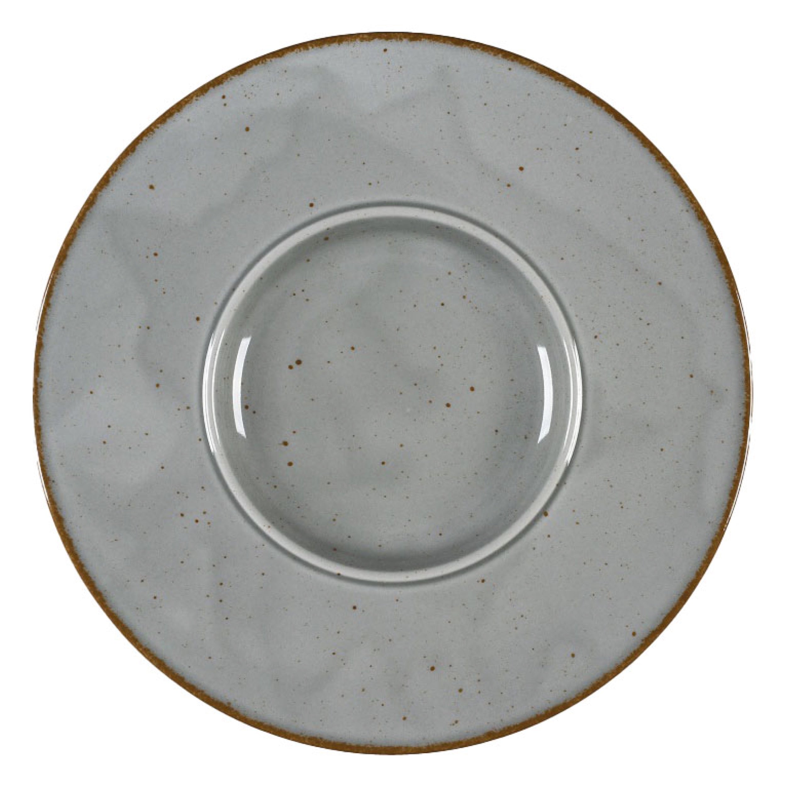 Talerz płytki do pasty porcelanowy Art. 27 cm ciemnoszary