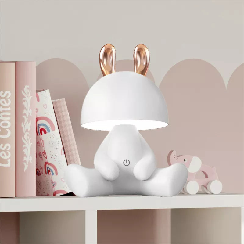 Lampa stołowa Króliczek biała