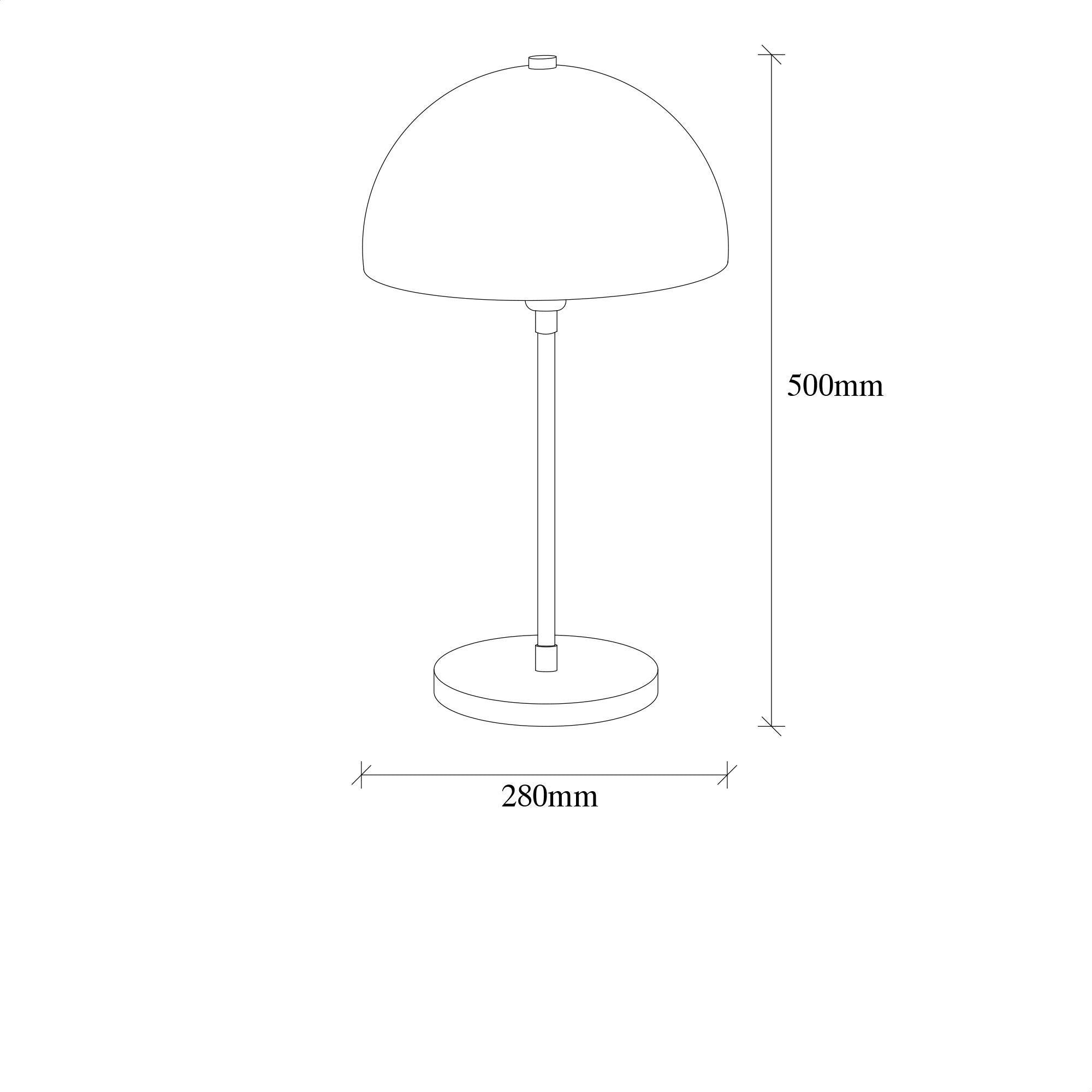 Lampka na biurko Horthing złota