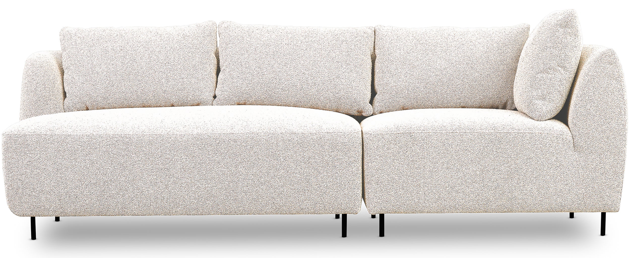 Sofa modułowa Lanomi biała boucle