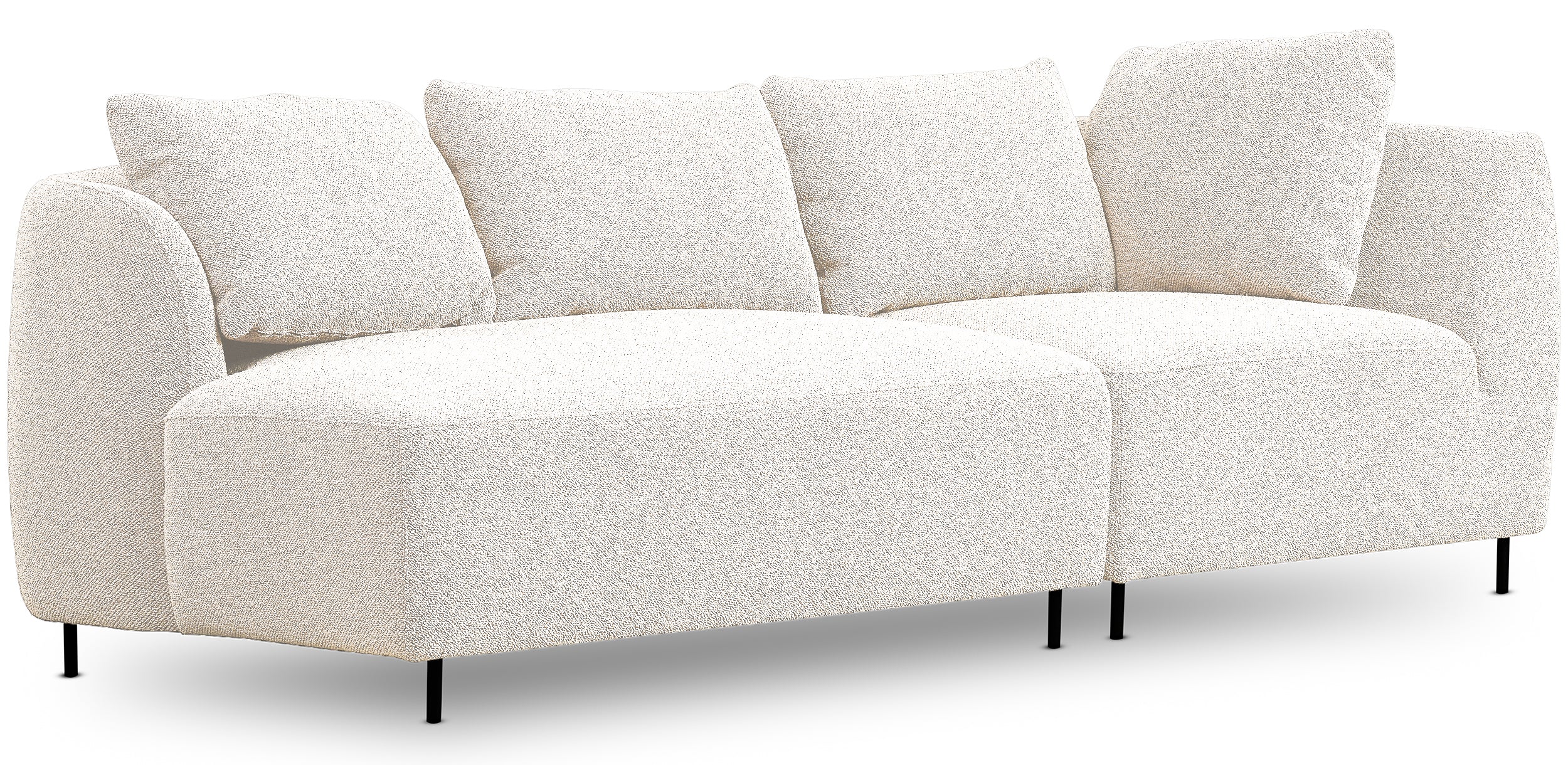 Sofa modułowa Lanomi biała boucle