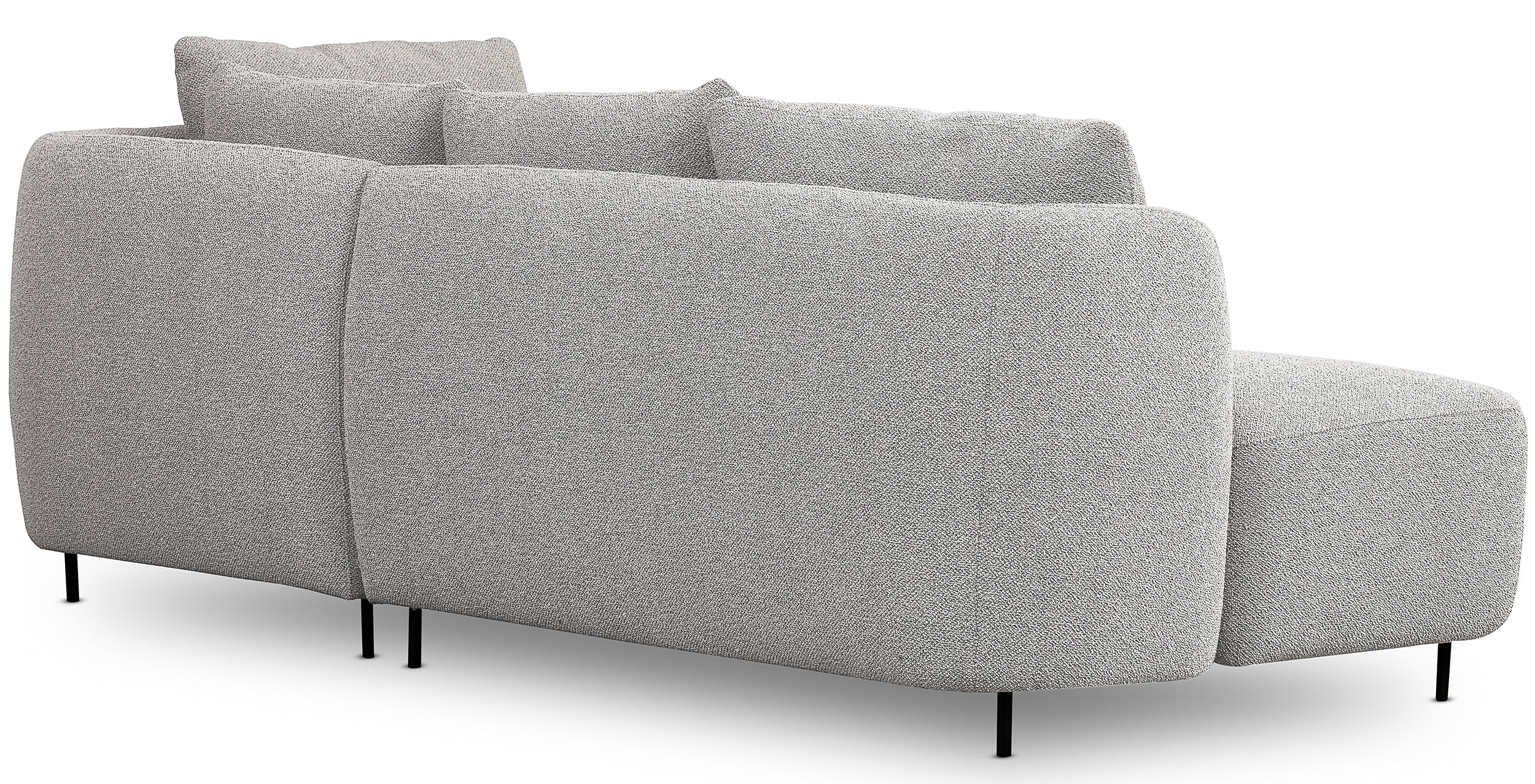 Sofa modułowa Lanomi jasnoszara boucle
