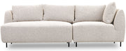 Sofa modułowa Lanomi kremowa boucle