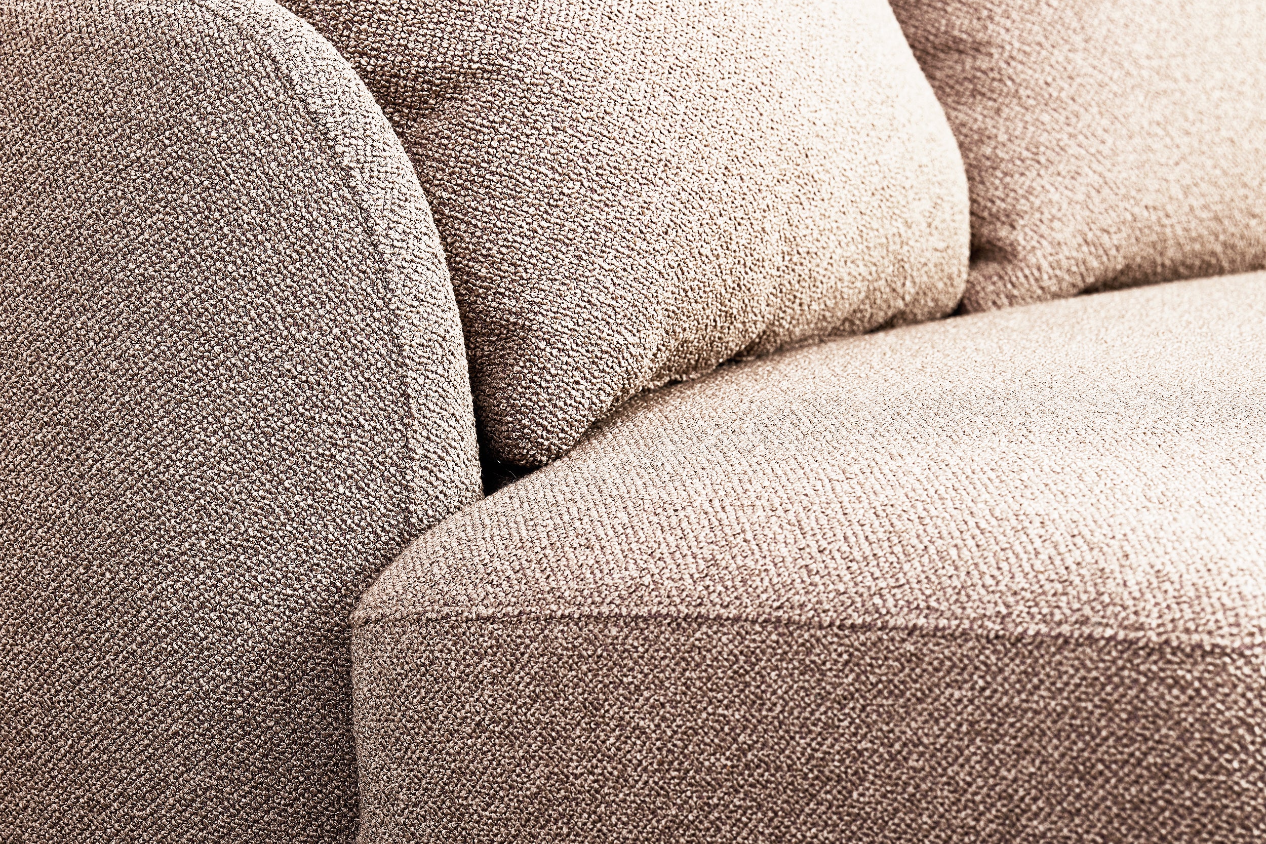 Sofa modułowa Lanomi beżowa boucle