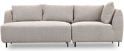 Sofa modułowa Lanomi szarobeżowa boucle
