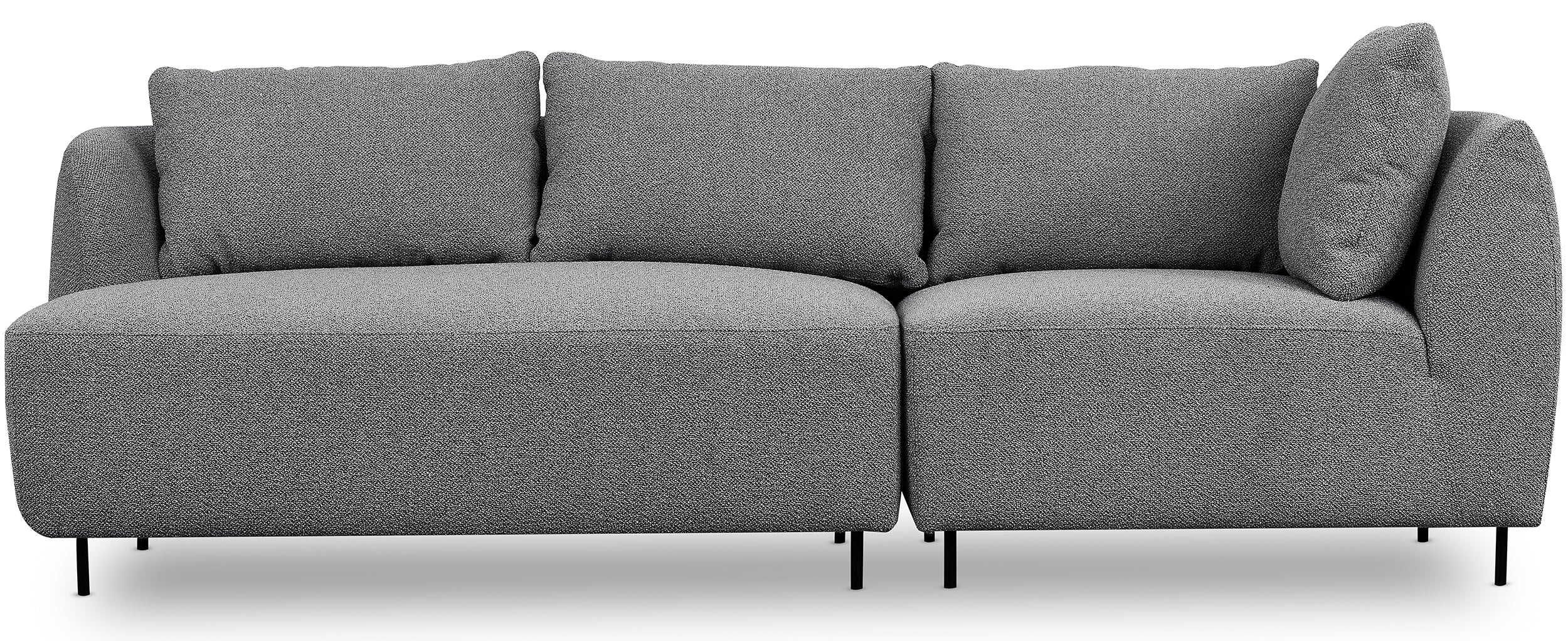 Sofa modułowa Lanomi szara boucle