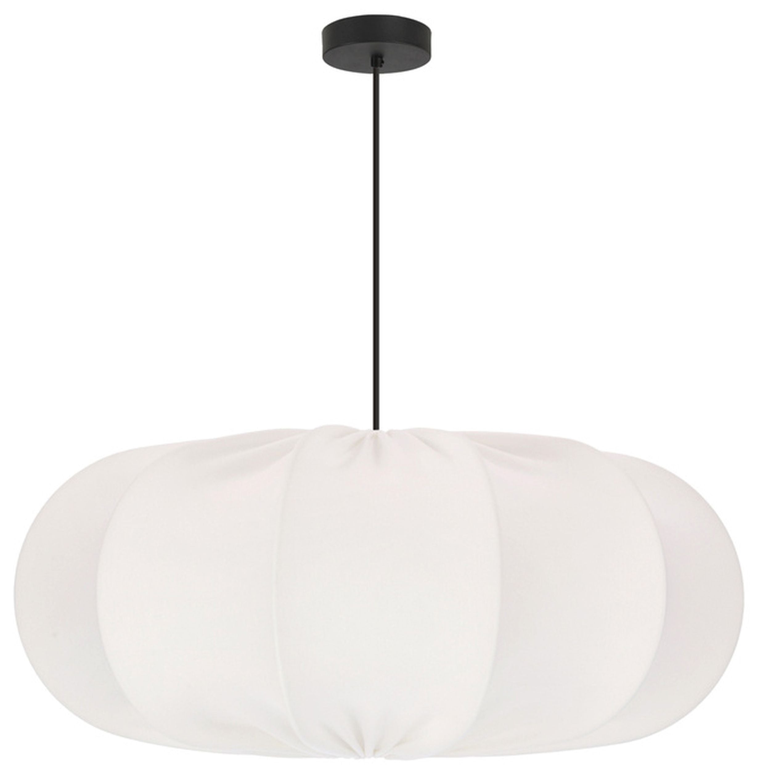 Lampa wisząca Cafee średnica 52 cm latte z czarną podstawą
