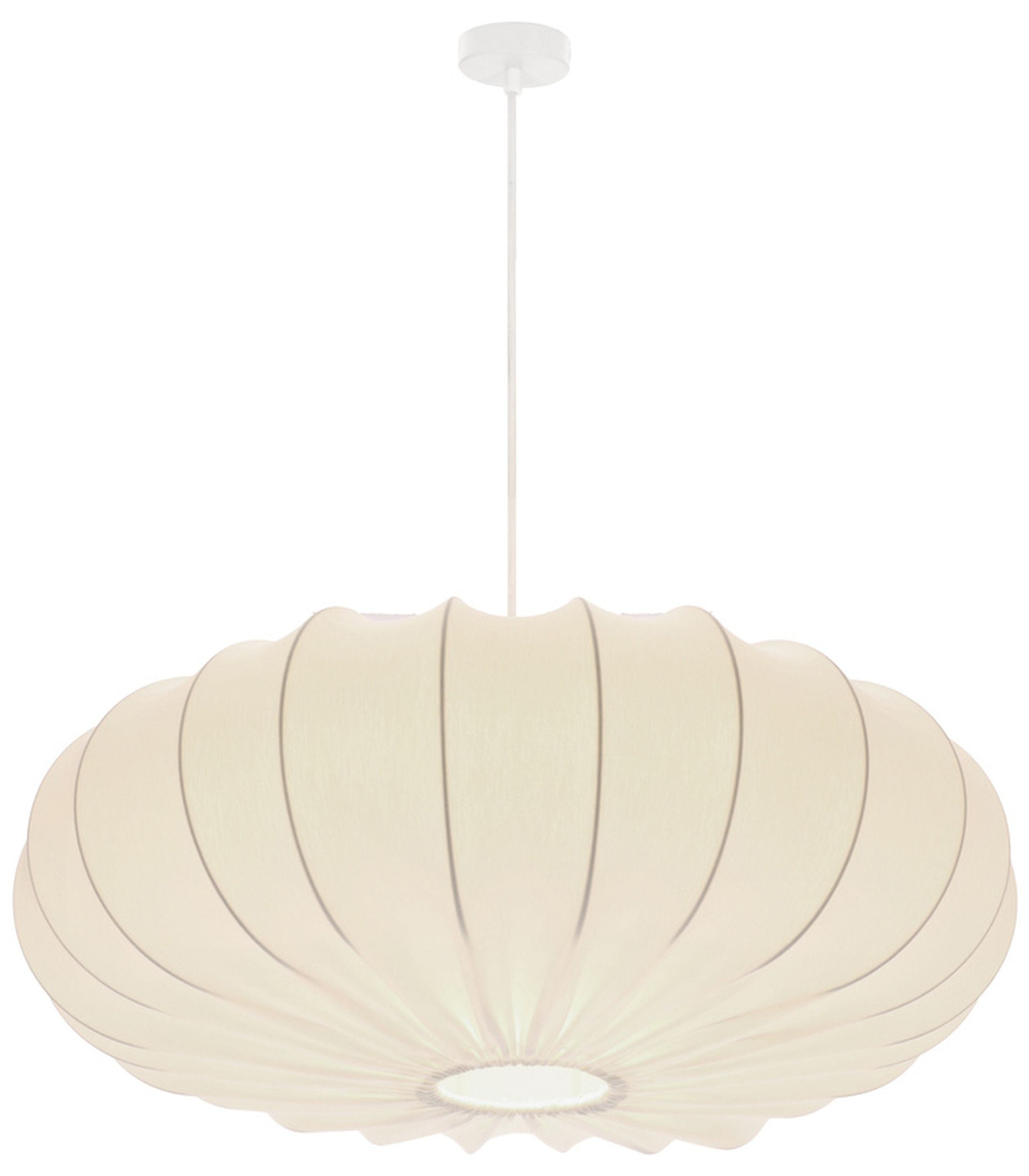 Lampa wisząca Cafee średnica 66 cm latte z białą podstawą