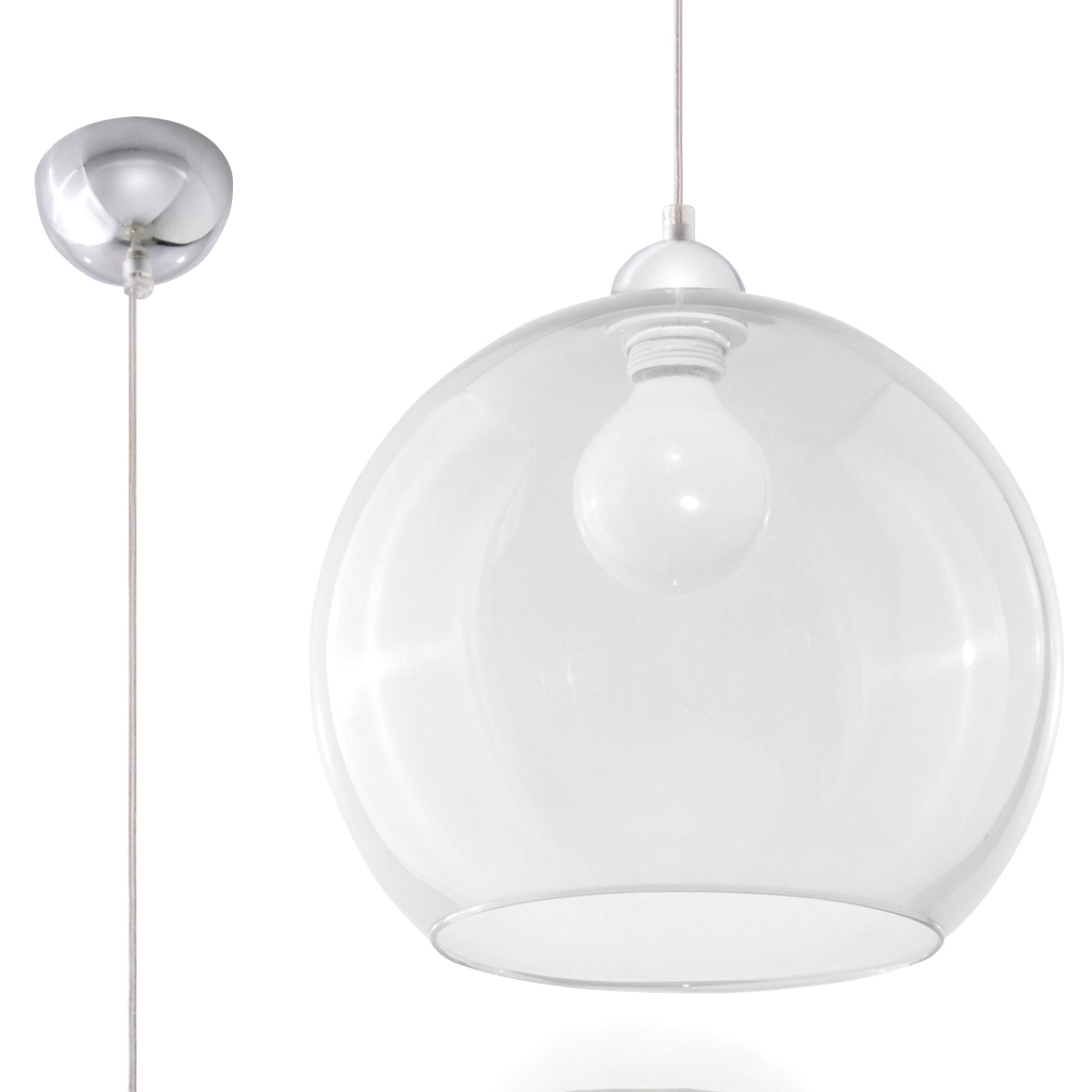 Lampa wisząca Loomize transparentna