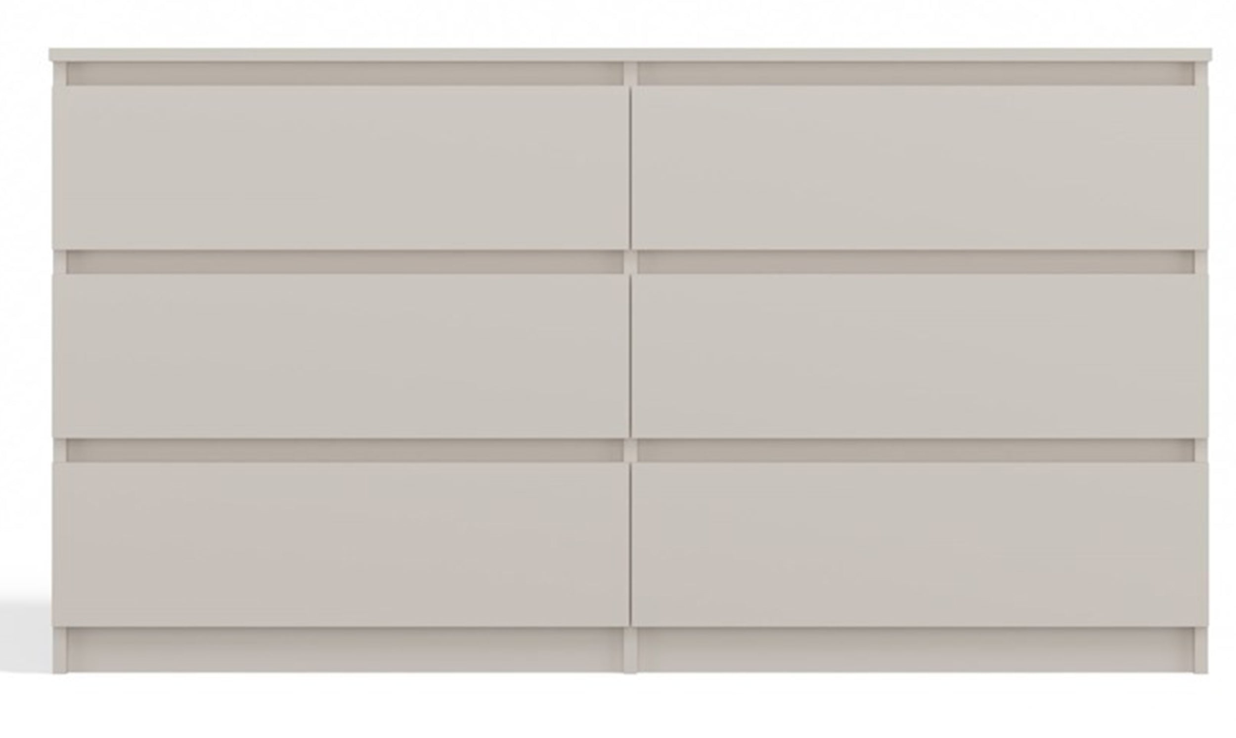 Komoda Malwa z sześcioma szufladami 138 cm kaszmir