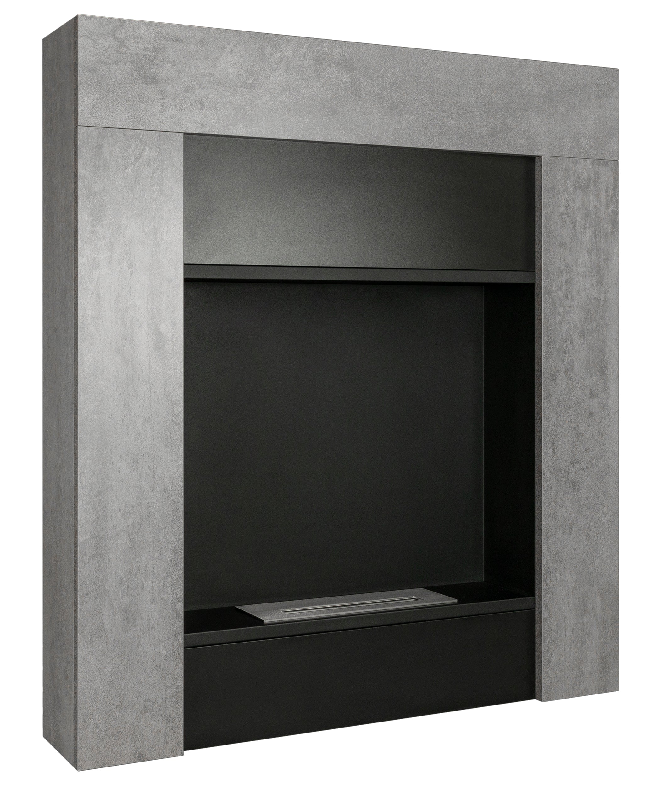 Biokominek portalowy wolnostojący Madeces 84x95 cm w kolorze betonu