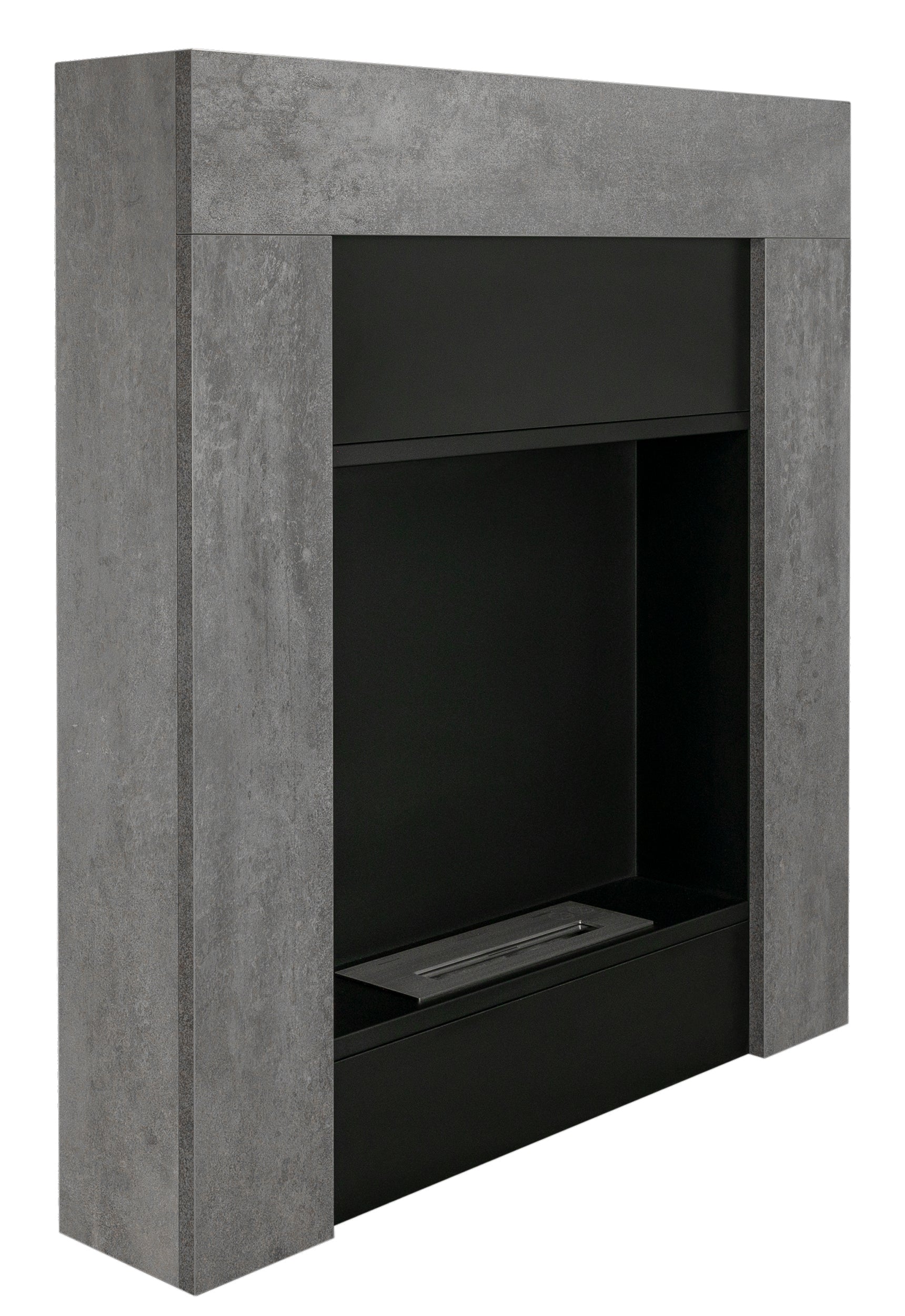 Biokominek portalowy wolnostojący Madeces 84x95 cm w kolorze betonu