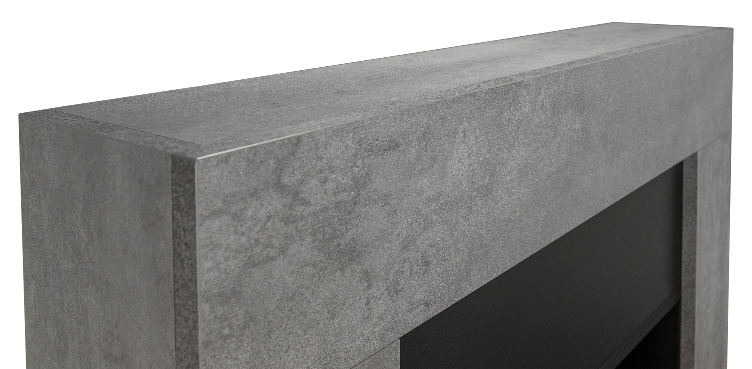 Biokominek portalowy wolnostojący Madeces 84x95 cm w kolorze betonu