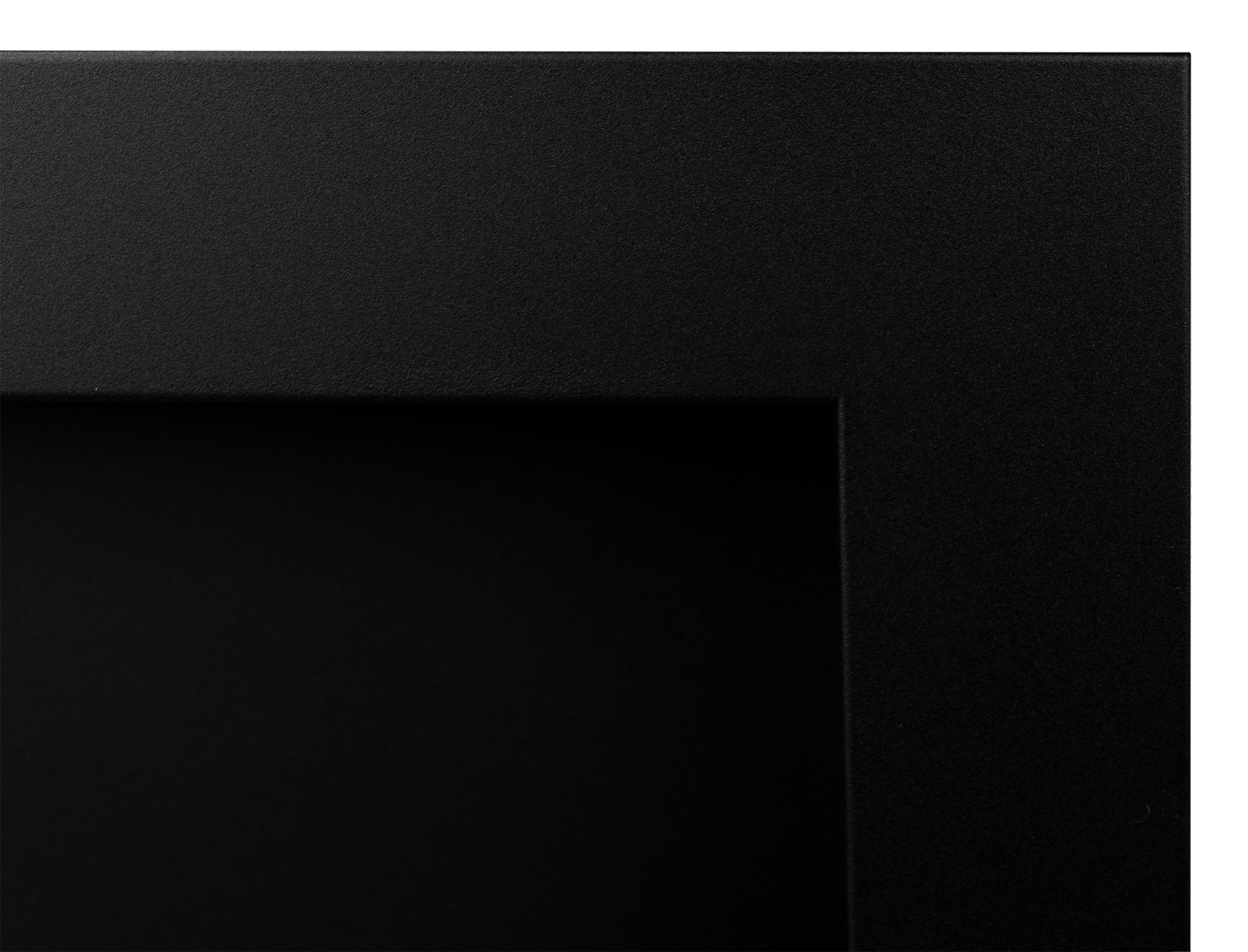 Biokominek wiszący Maltern 120x40 cm z szybą czarny strukturalny