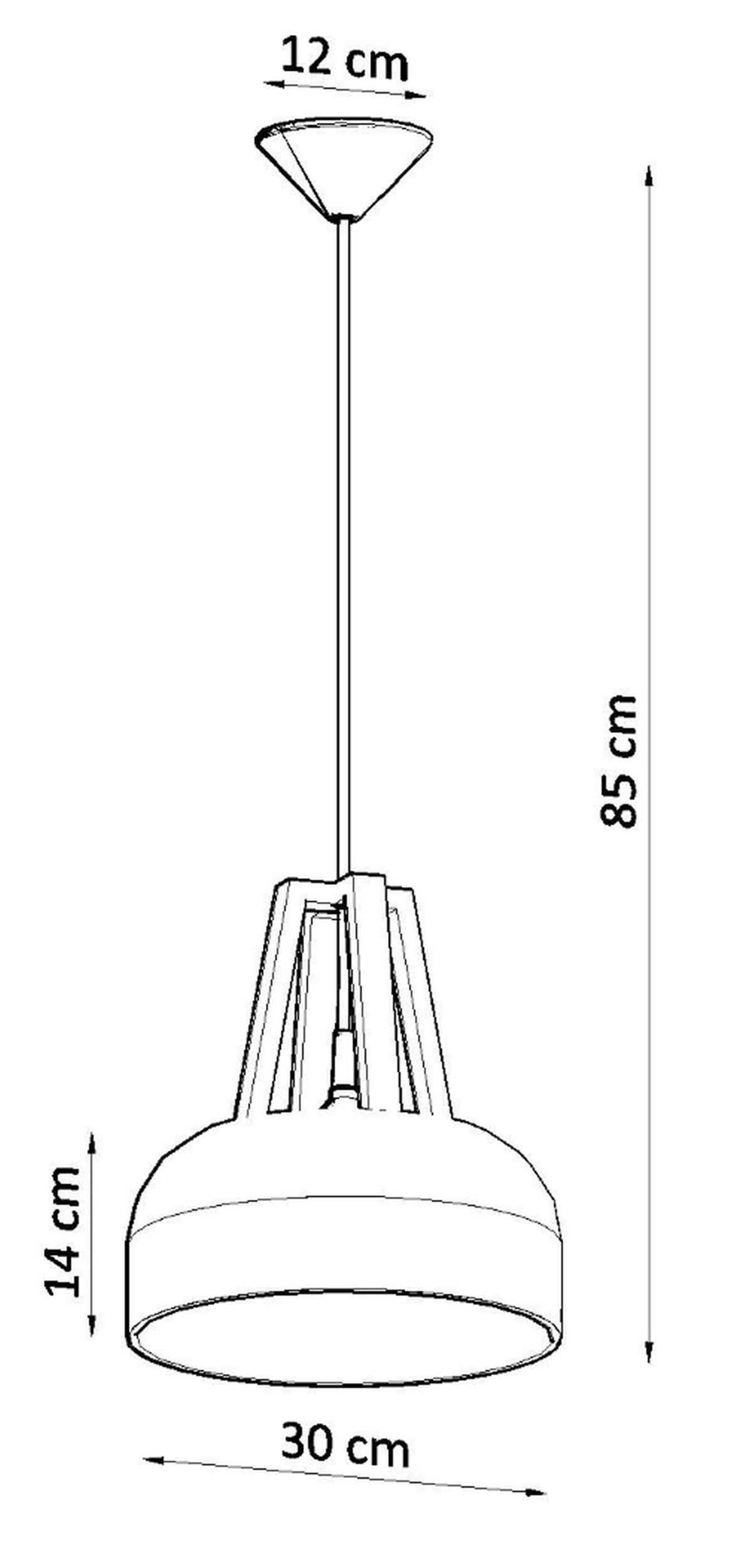 Lampa wisząca Mariflees średnica 30 cm biała