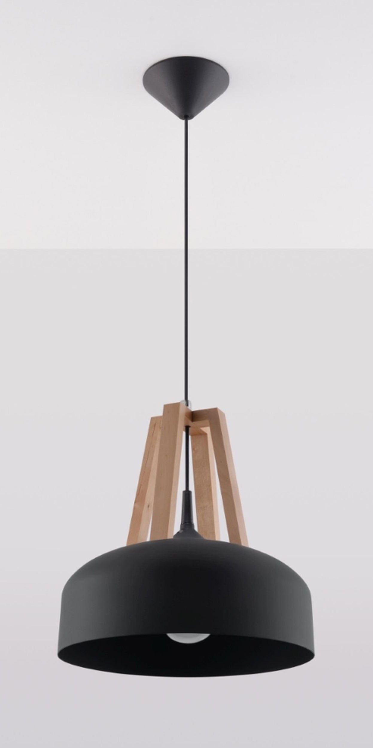 Lampa wisząca Mariflees średnica 30 cm czarna