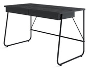 Biurko Match z dwiema szufladami 135 cm czarne