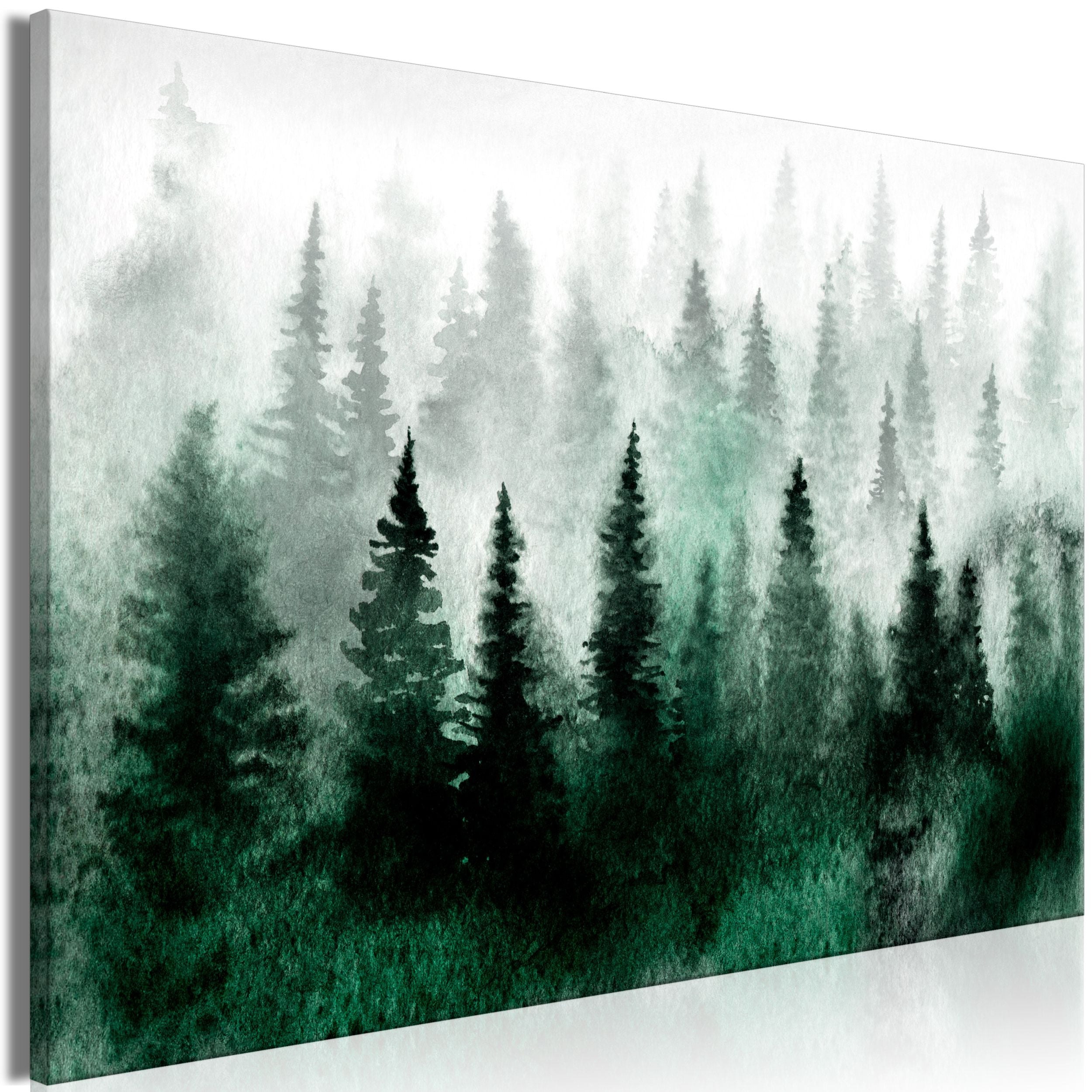 Obraz Mglisty las Skandynawii jednoczęściowy 90x60 cm szeroki