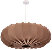 Lampa wisząca Cafee średnica 66 cm mokka z białą podstawą