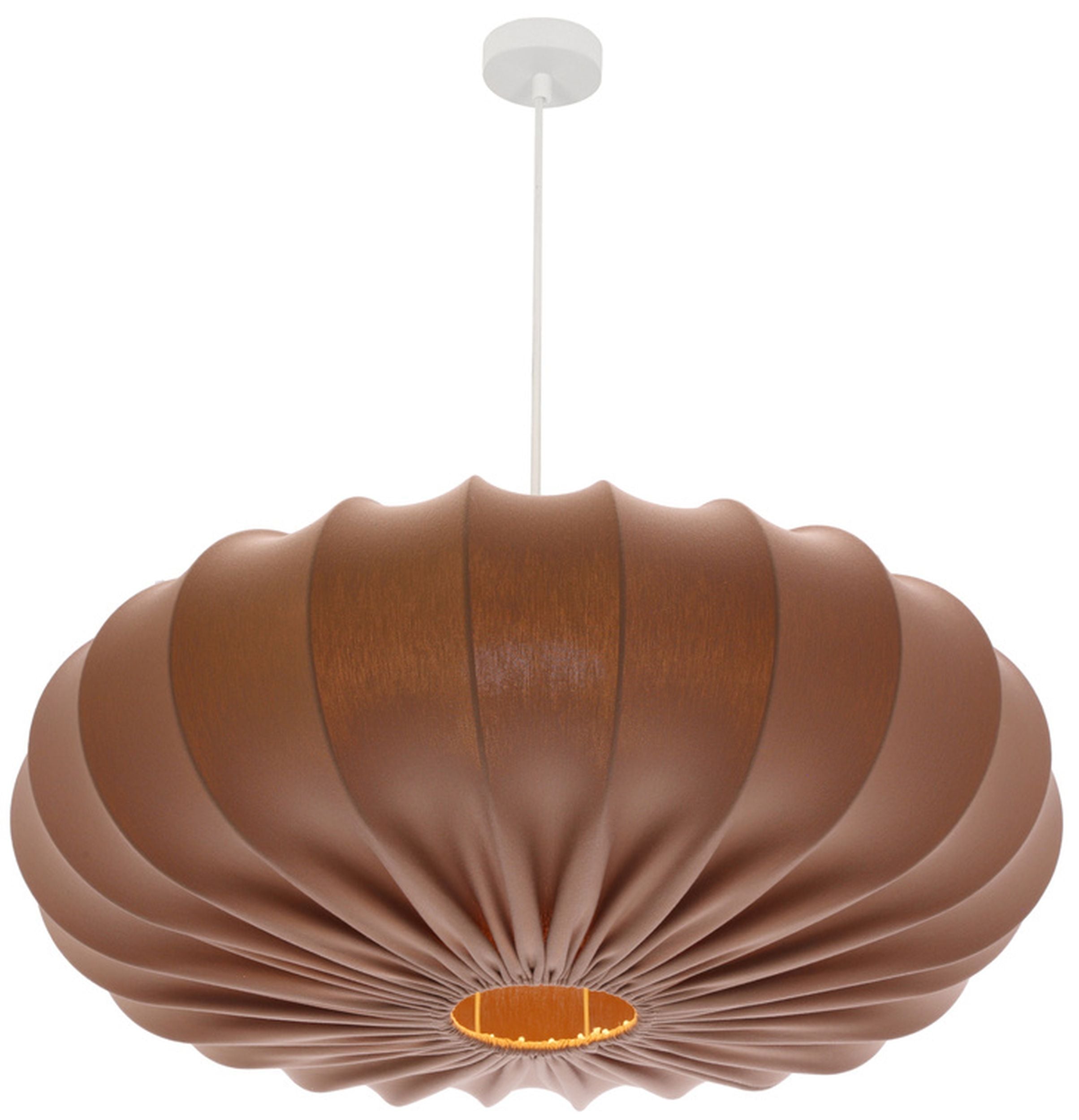 Lampa wisząca Cafee średnica 66 cm mokka z białą podstawą
