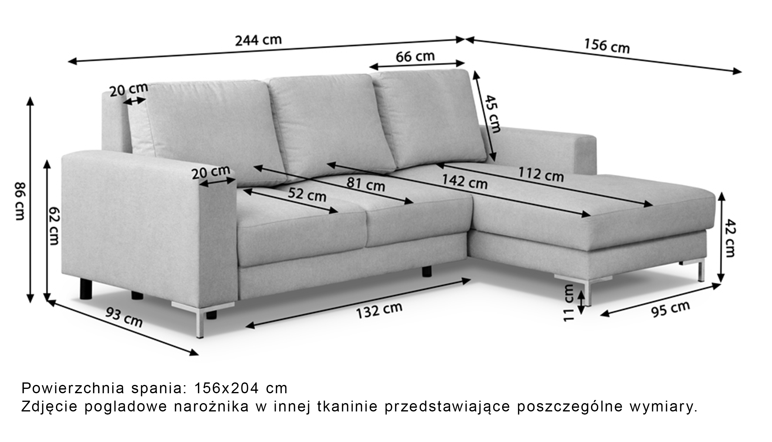 Narożnik z funkcją spania Mokpeo L-kształtny z dwoma pojemnikami na czarnych nóżkach beżowy szenil lewostronny