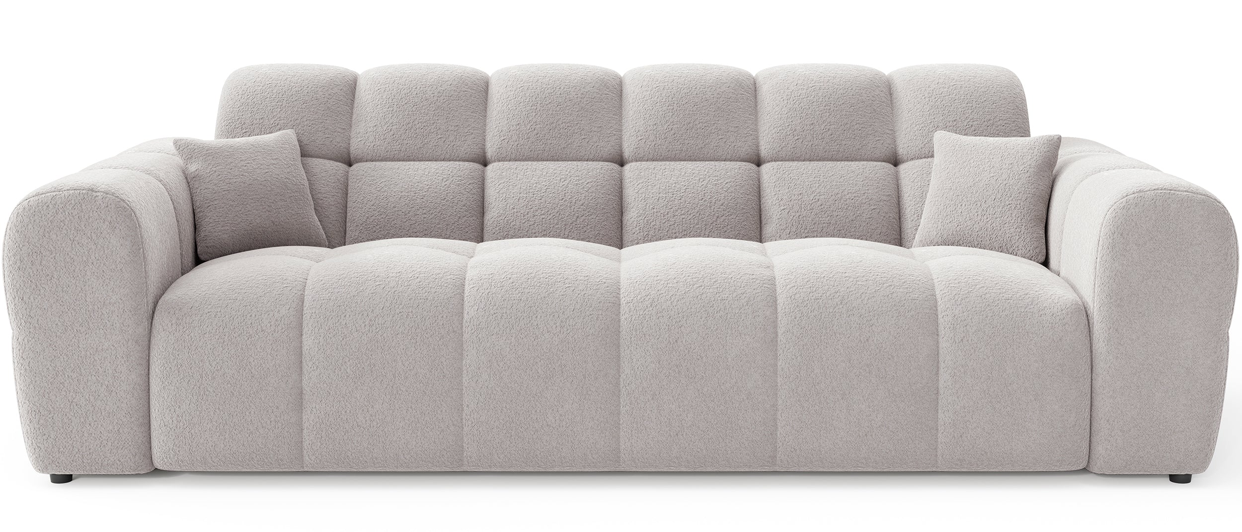 Sofa trzyosobowa Monti szarobeżowa szenil