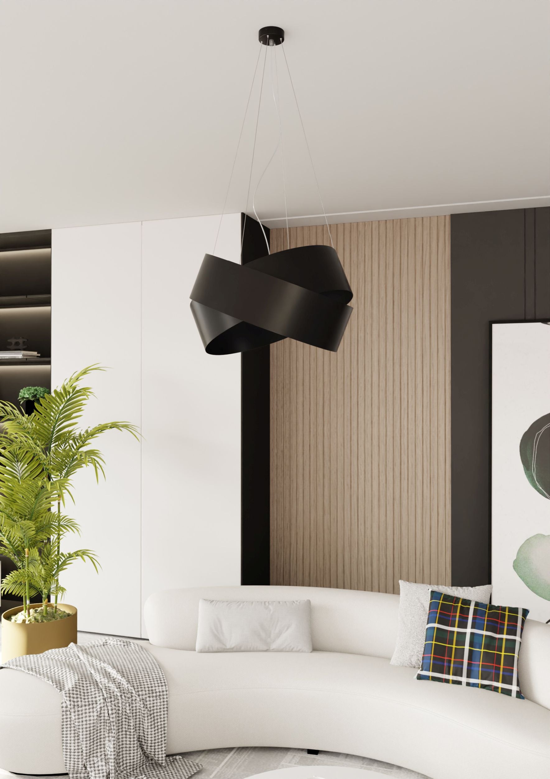 Lampa wisząca Moncalieri czarna