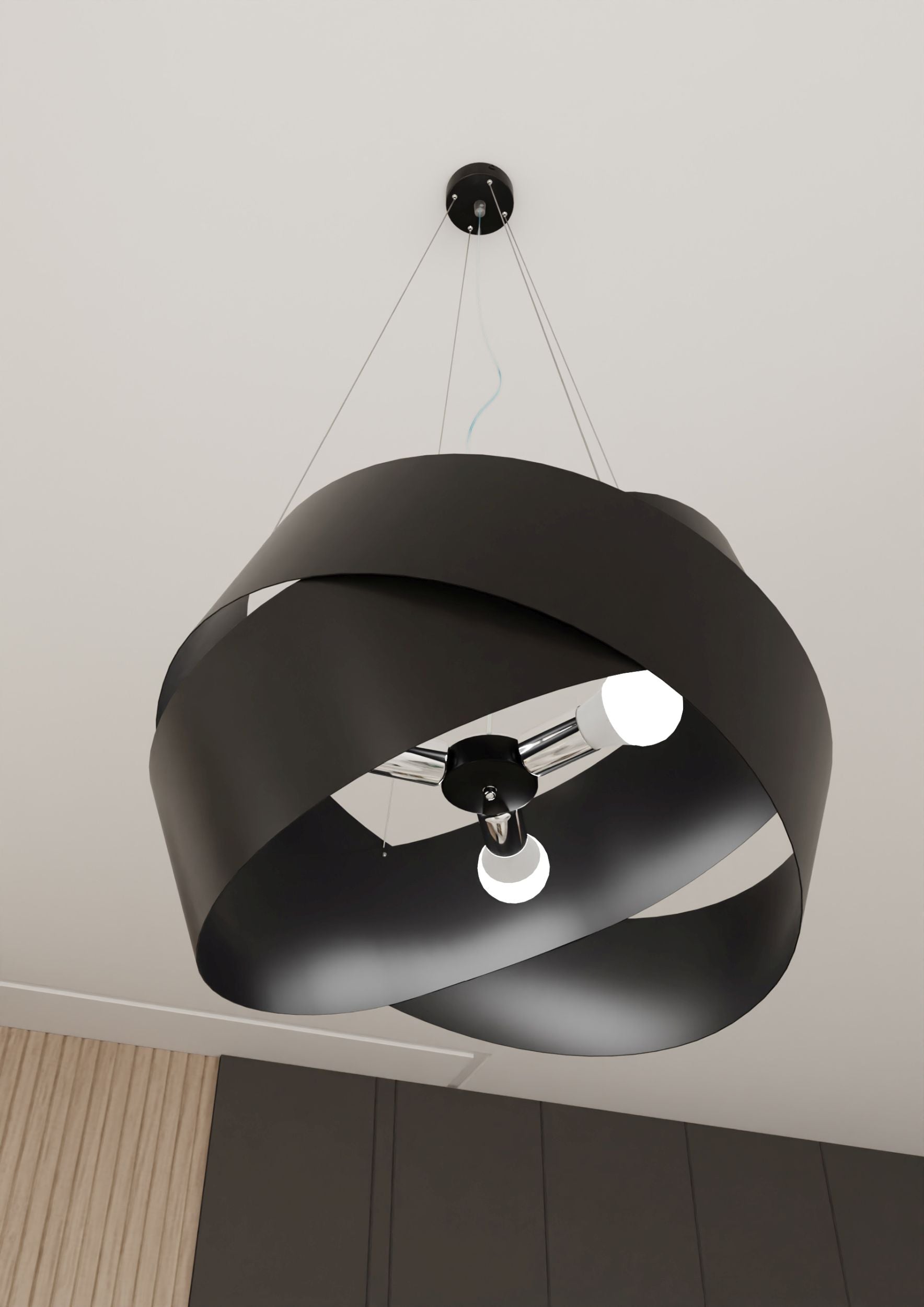 Lampa wisząca Moncalieri czarna