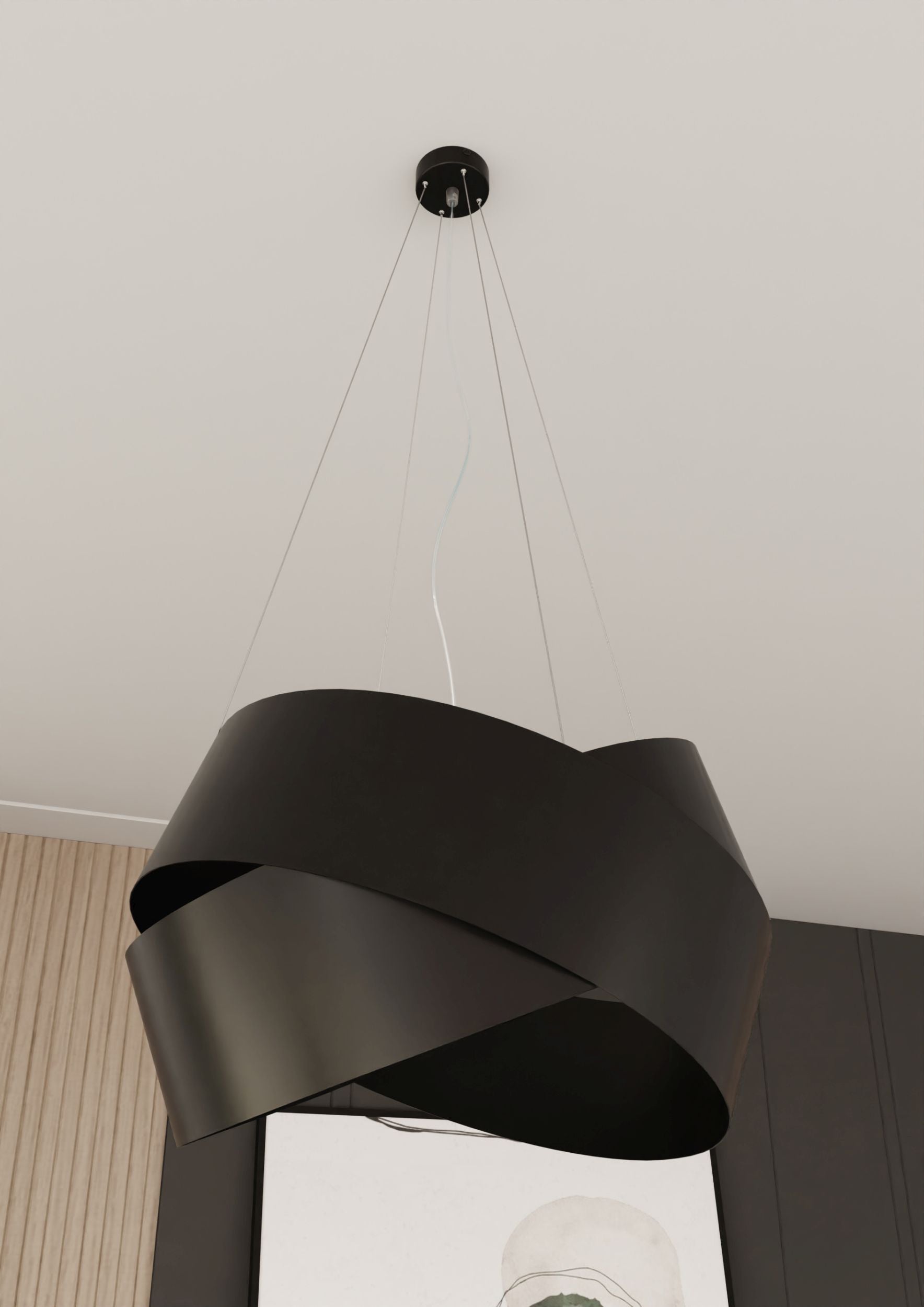 Lampa wisząca Moncalieri czarna