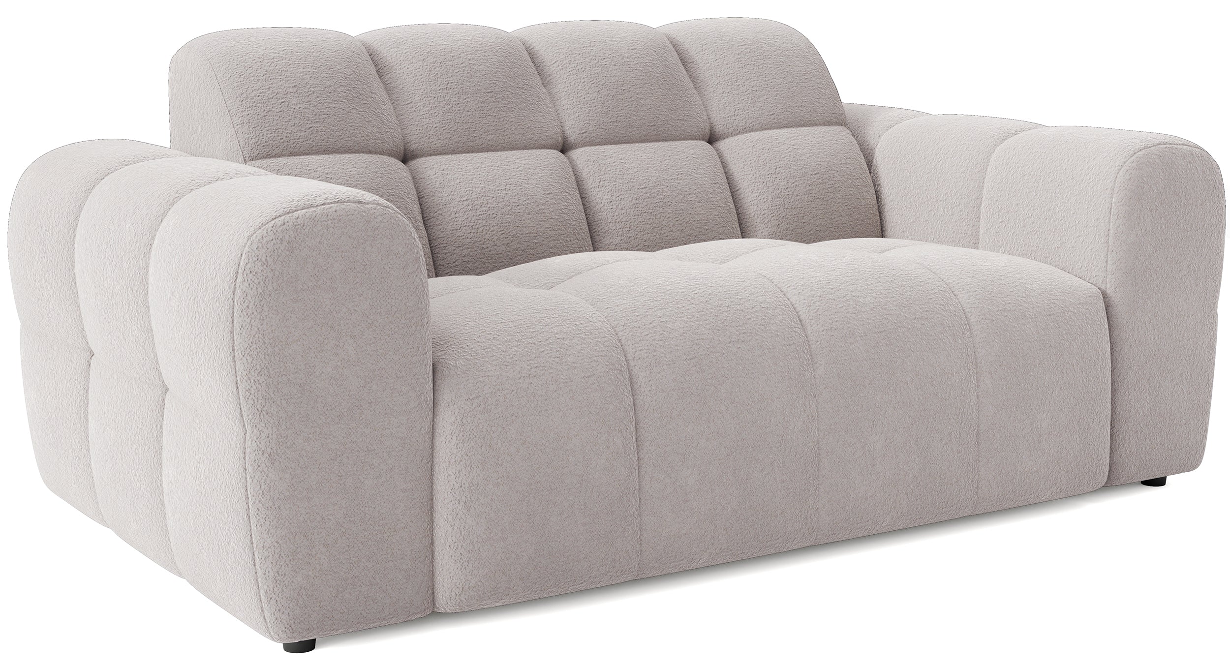 Sofa dwuosobowa Monti szarobeżowa szenil