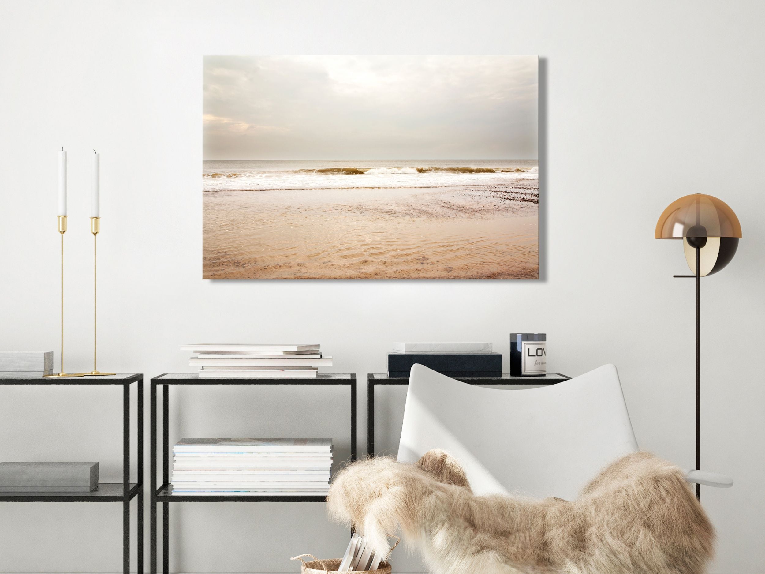Obraz Morze po burzy jednoczęściowy 90x60 cm szeroki