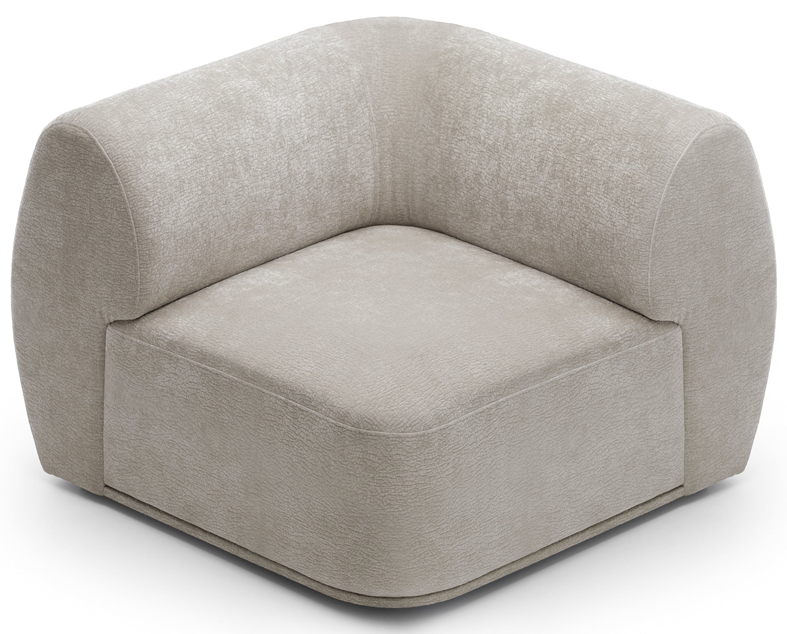 Moduł narożny Bommo szarobeżowy szenil