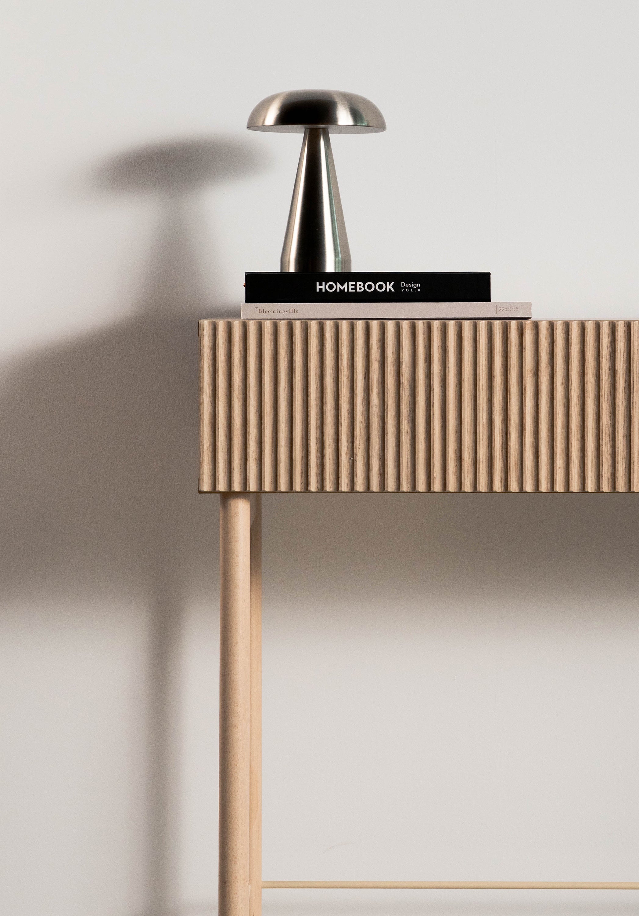 Toaletka Nolie z szufladami i nóżkami 110 cm Dąb Olejowany
