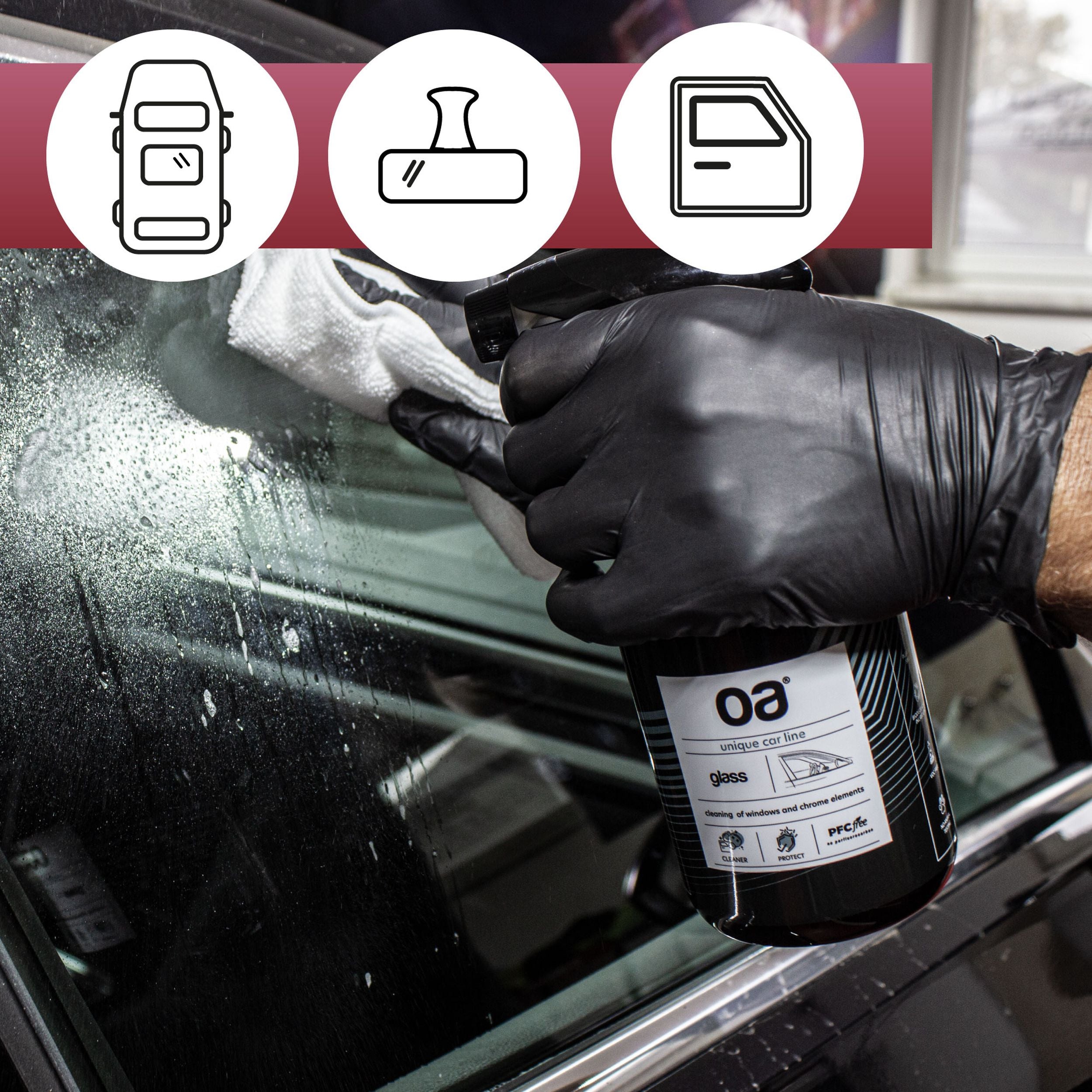 Preparat do czyszczenia szyb samochodowych OA Car Glass 500 ml