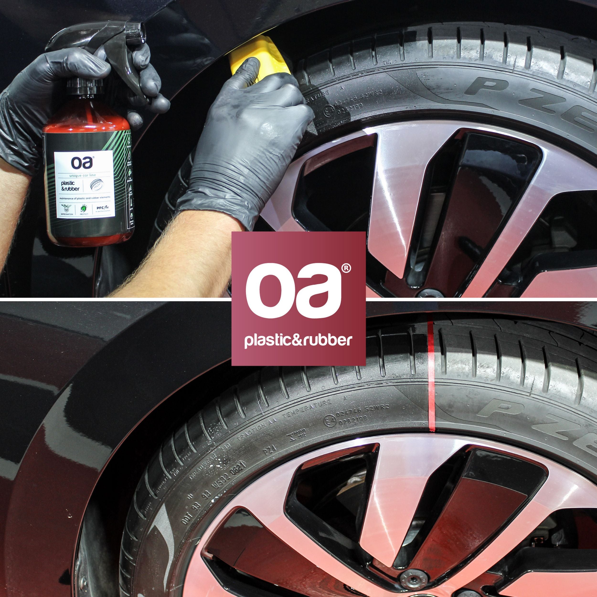 Preparat do czyszczenia plastiku i gumy OA Car Plastic & Rubber 500 ml