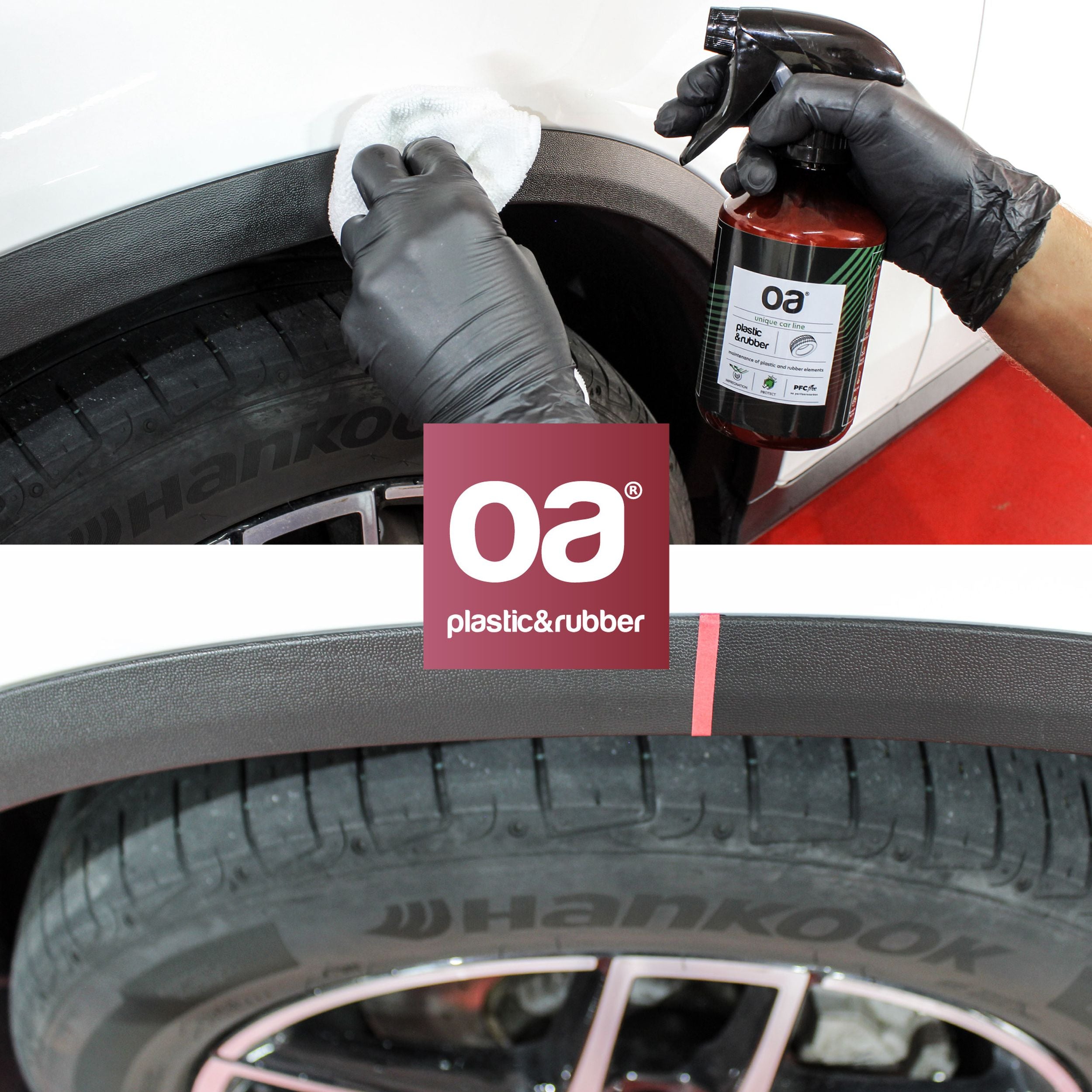 Preparat do czyszczenia plastiku i gumy OA Car Plastic & Rubber 500 ml