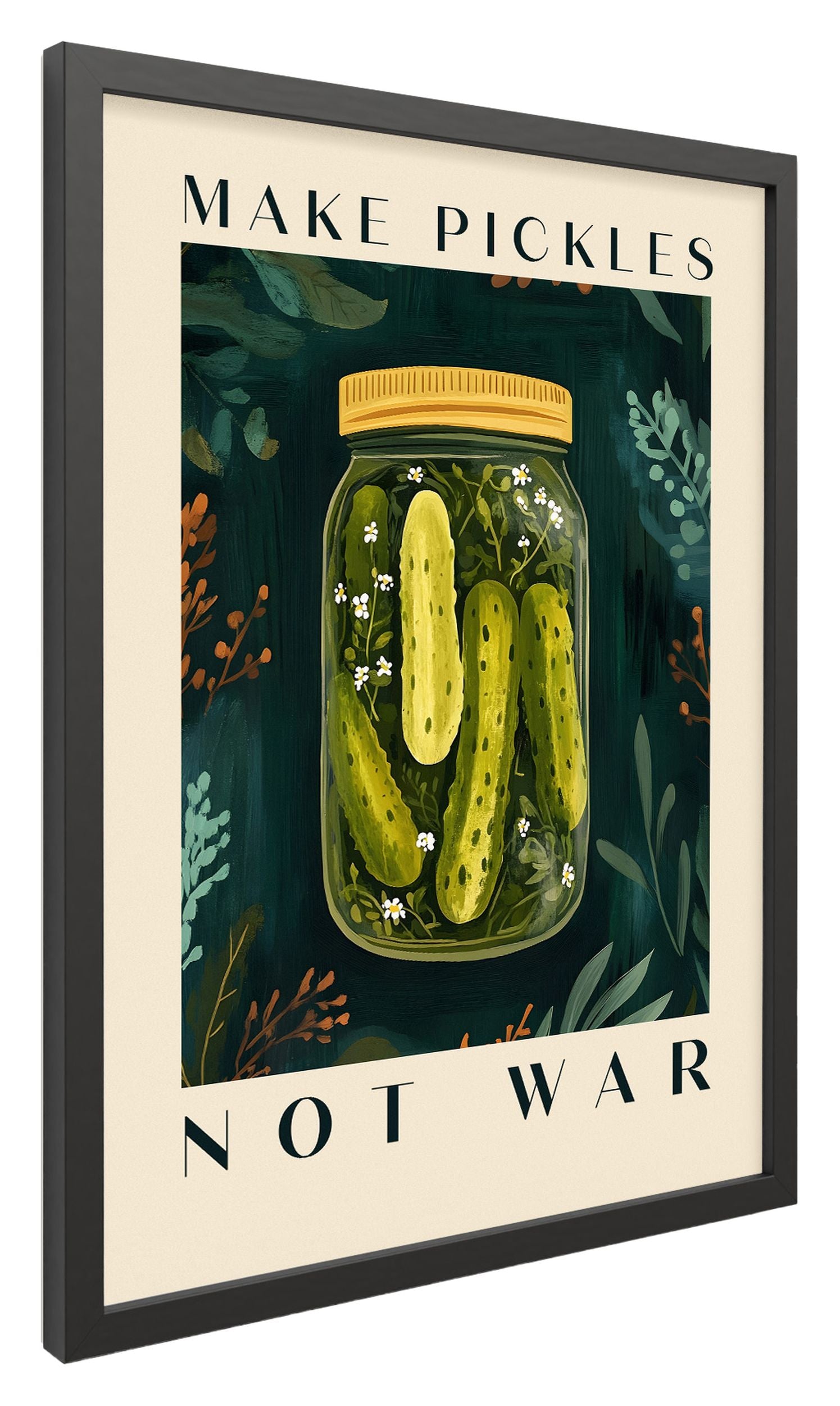 Obraz w czarnej ramie Pickles 40x30 cm