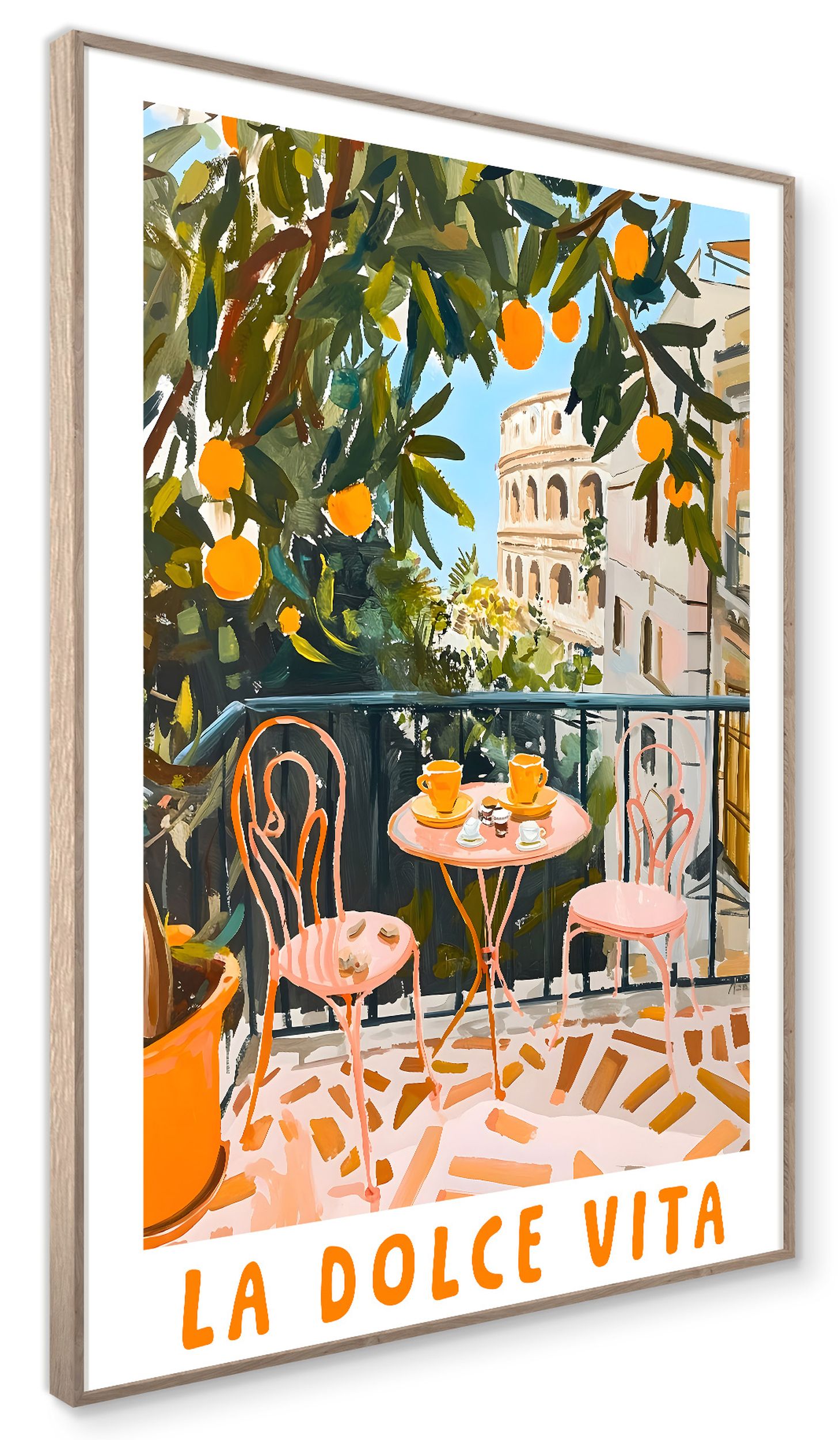 Obraz w ramie Balcony II 70x50 cm