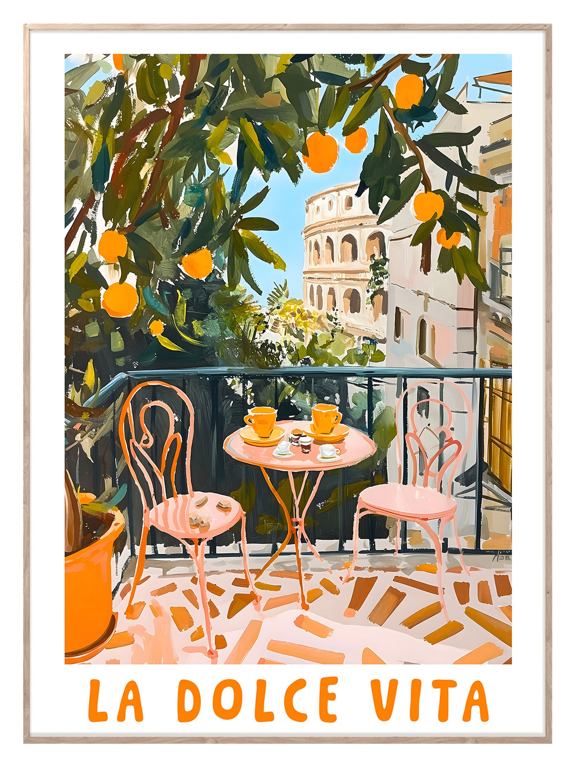 Obraz w ramie Balcony II 70x50 cm