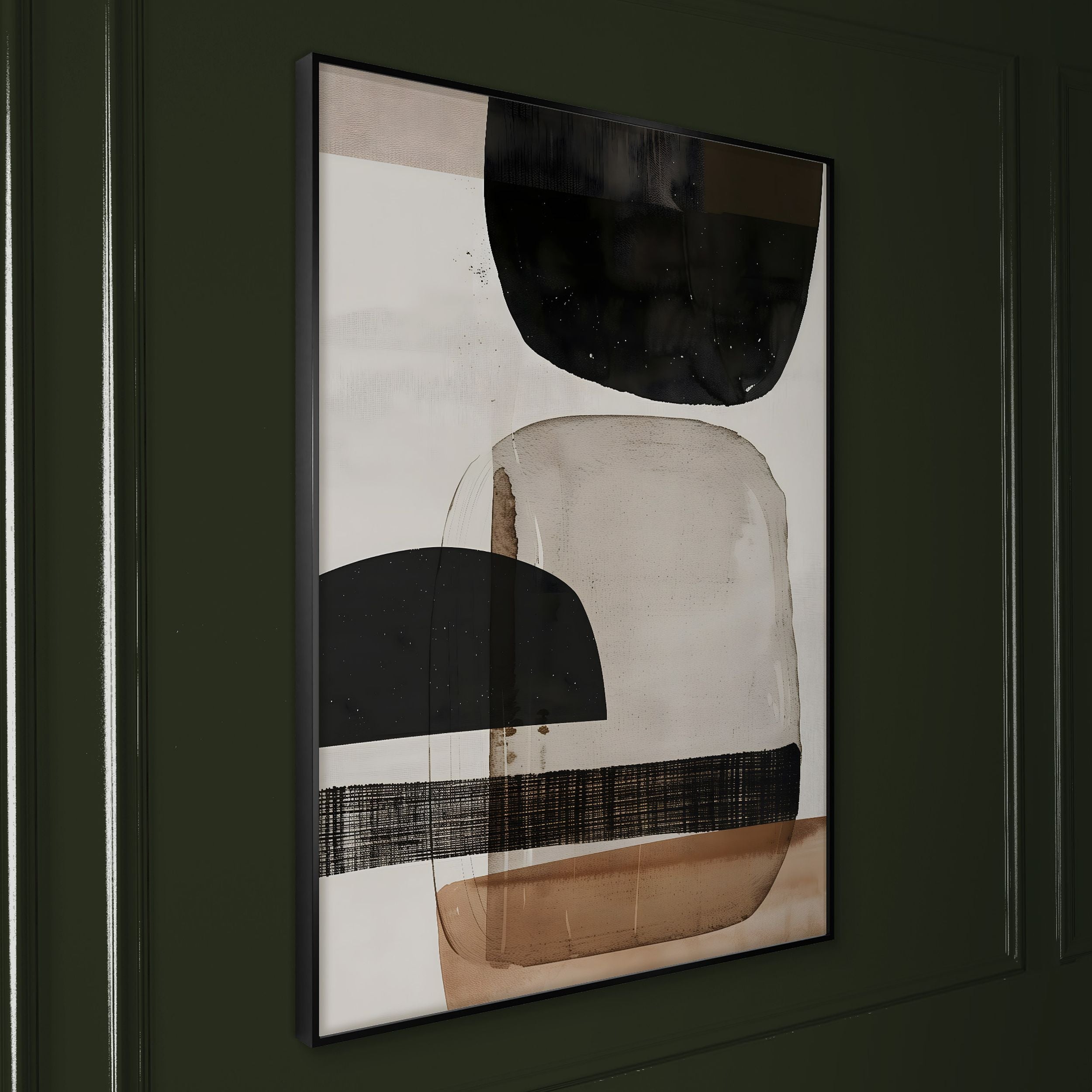 Obraz w czarnej ramie Layered 70x50 cm