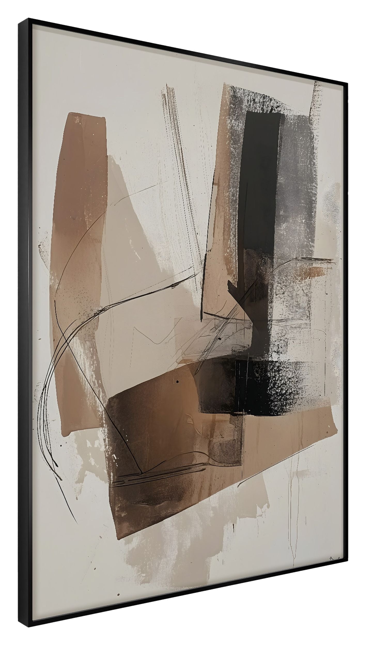 Obraz w czarnej ramie Diffused 70x50 cm