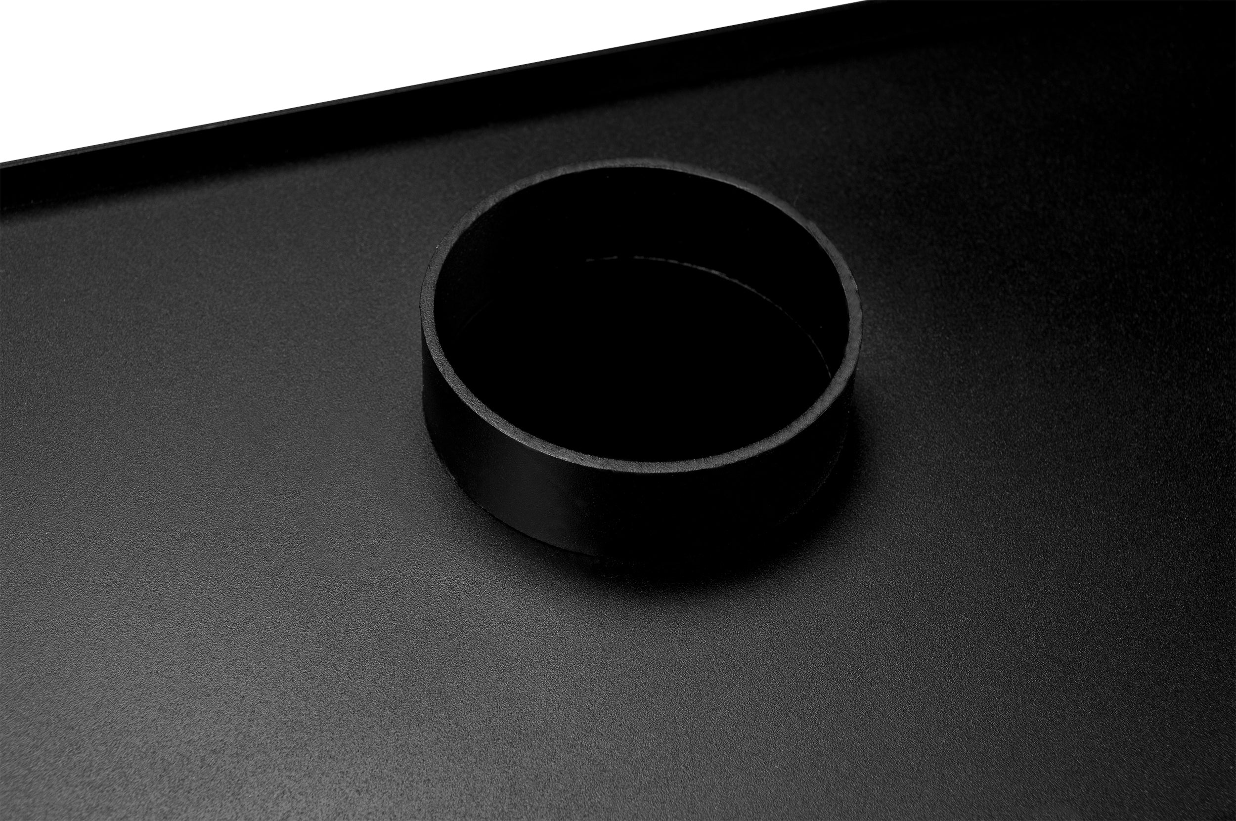 Biokominek do zabudowy Obvingy 80x50x30 cm prawy czarny strukturalny