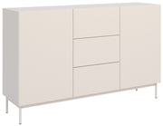 Komoda dwudrzwiowa Olio z trzema szufladami 160 cm kaszmir