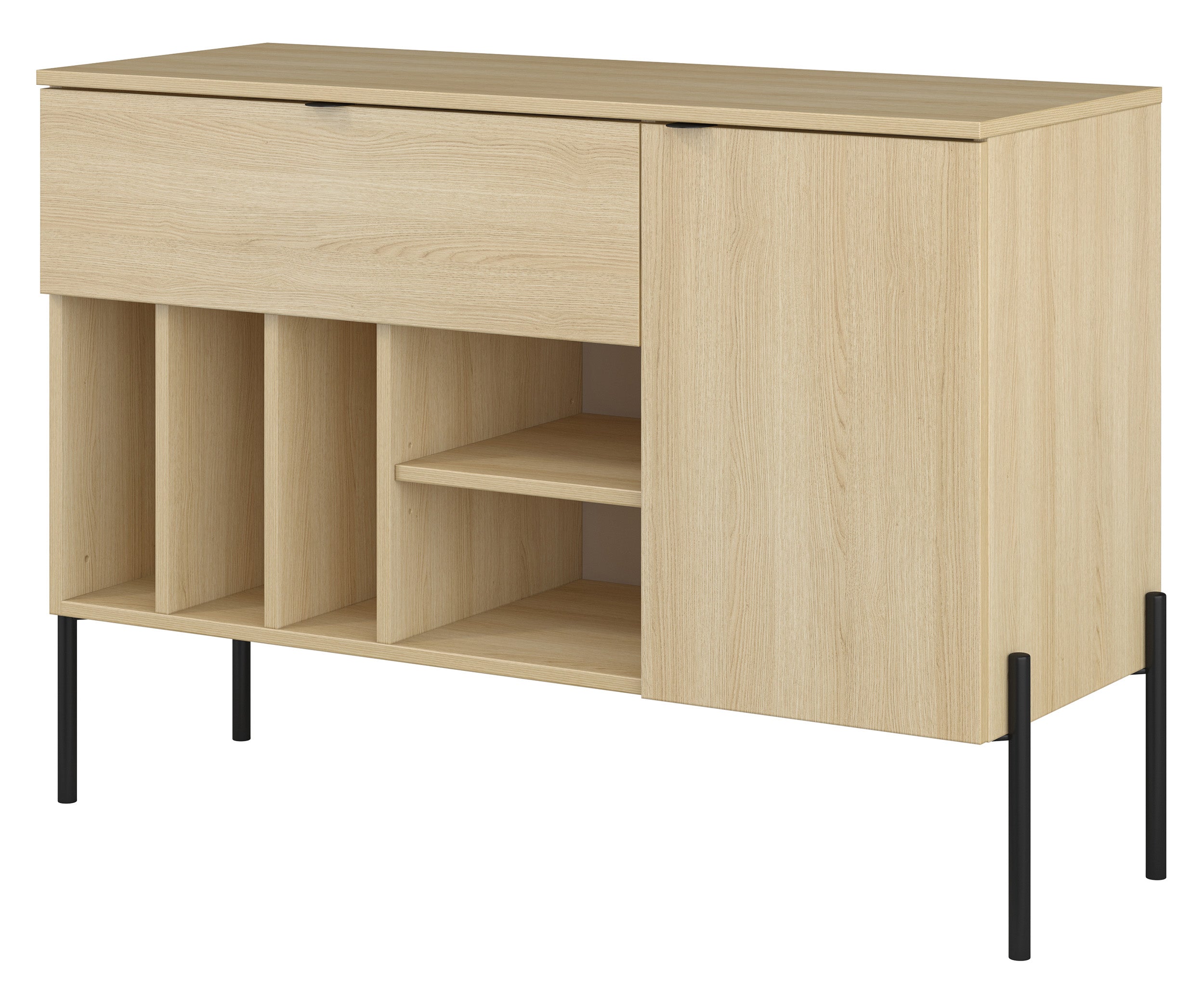 Komoda jednodrzwiowa Ore z szufladą 105 cm dąb lindberg