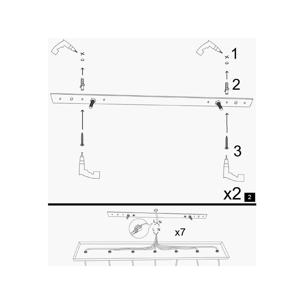 Lampa sufitowa Daffnia x5 minimalistyczna 84 cm czarna