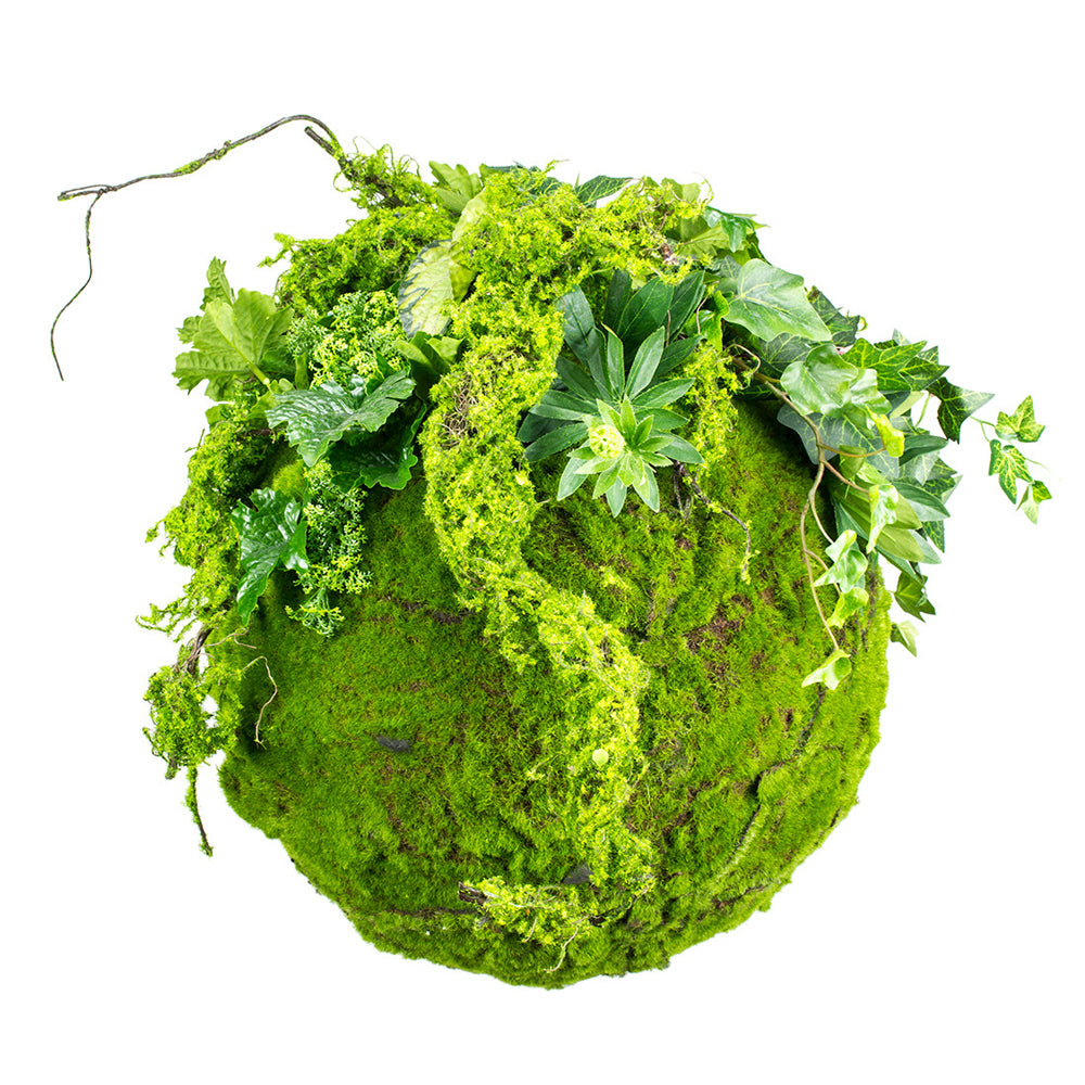 Sztuczna roślina Reinkles Kokedama mech 35 cm