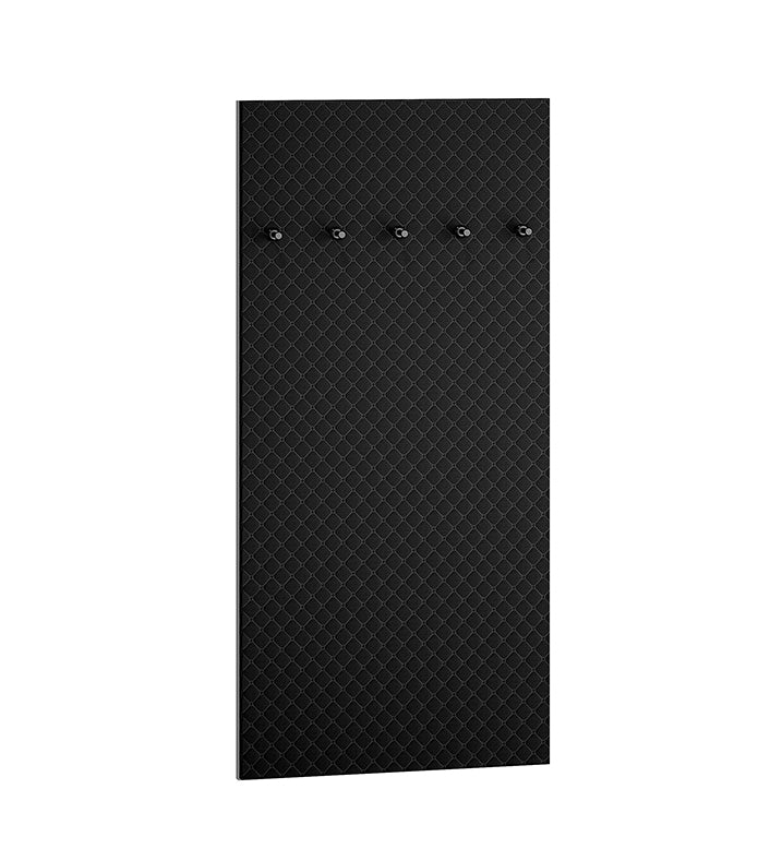 Wieszak ścienny Ballarti 70 cm tapicerowany Czarny