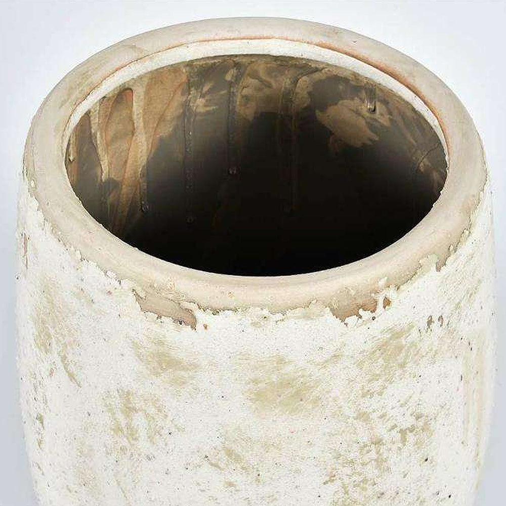 Osłonka na doniczkę Epirti beżowa ceramiczna