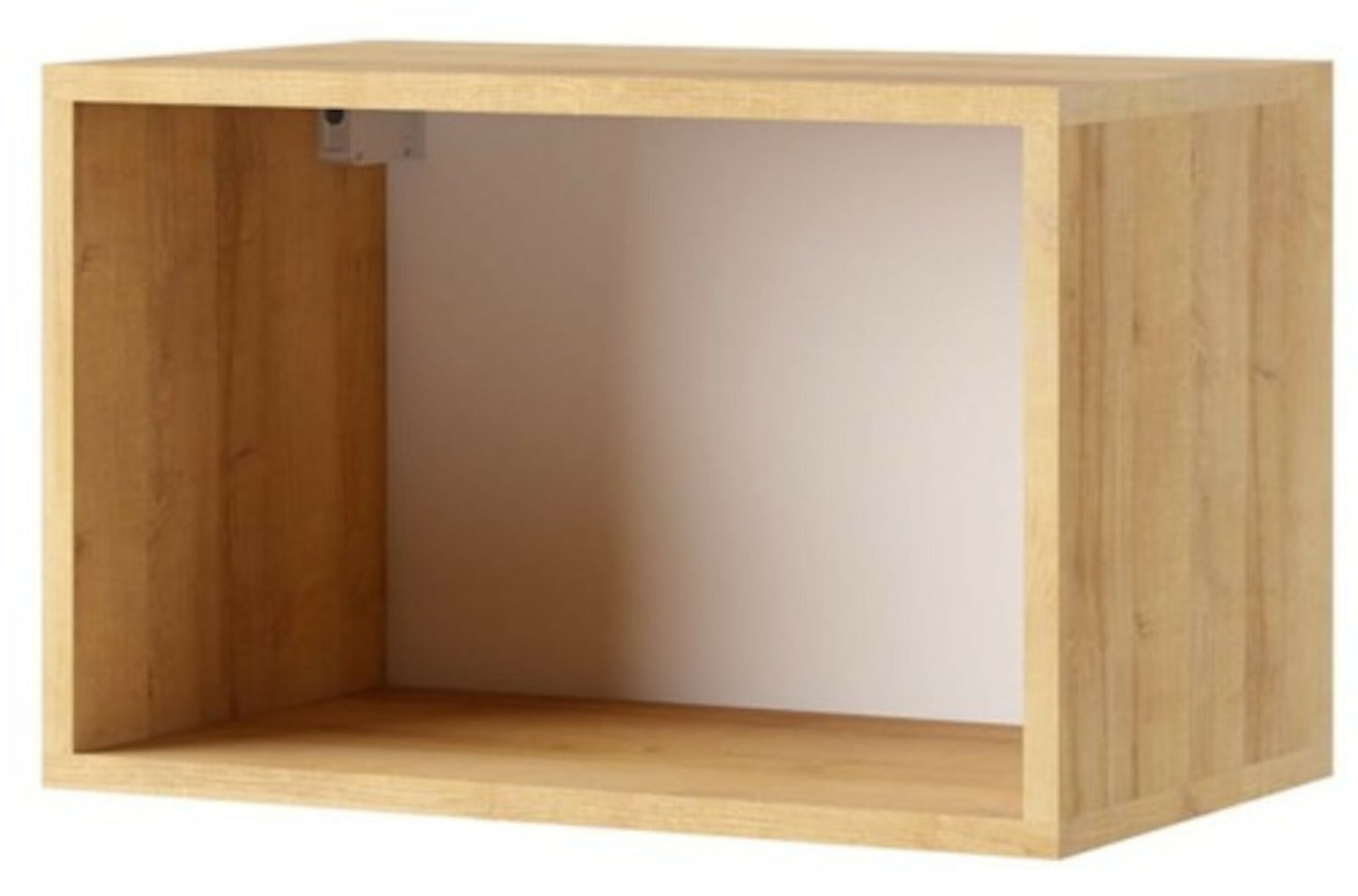 Półka Kirdon 50 cm otwarta dąb złoty / biały mat